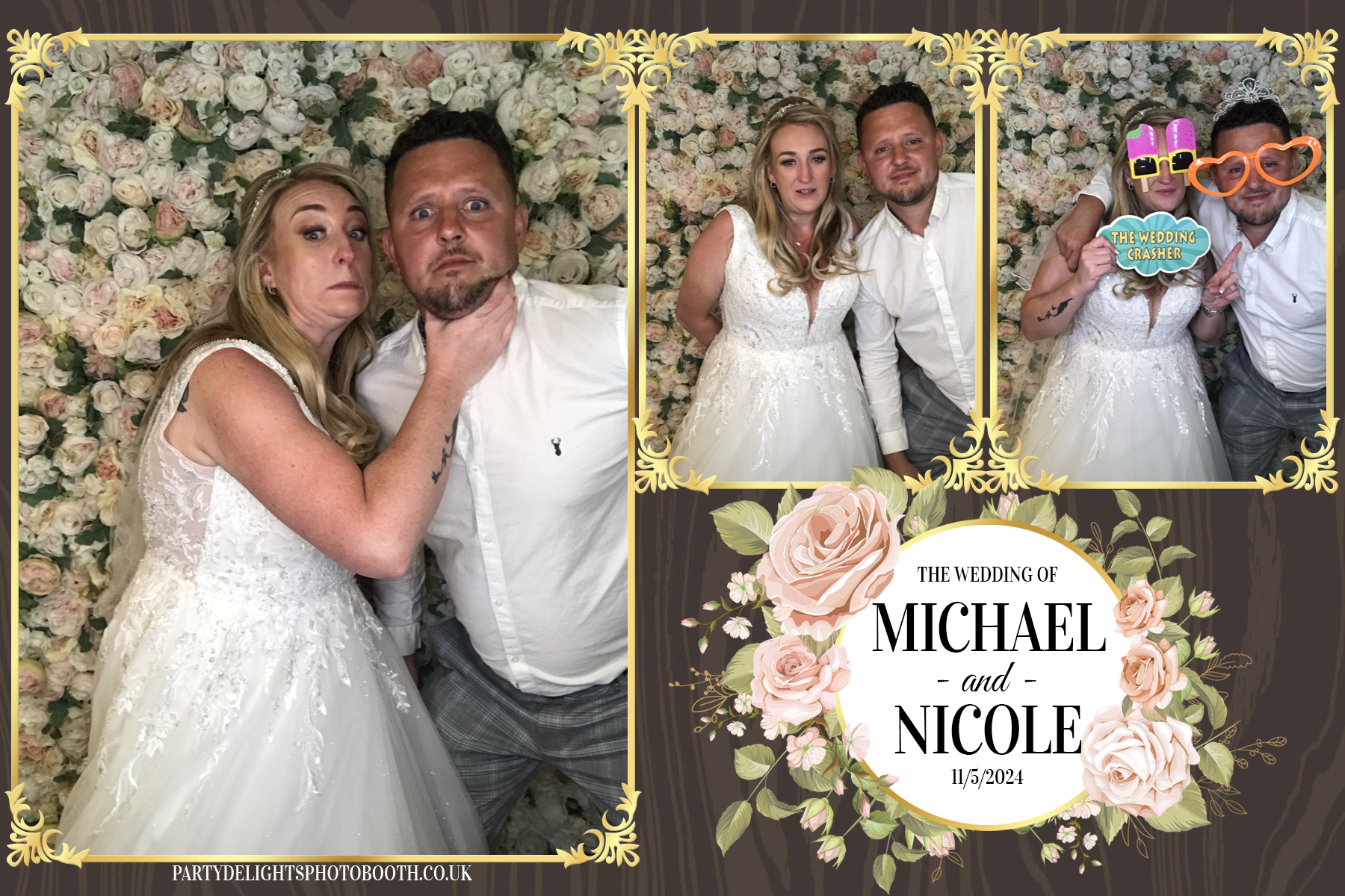 Michael & Nicole’s wedding | View more photos from the event at gallery.partydelightsphotobooth.co.uk/u/PartyDelightsPhotoBooth/Michael-Nicole’s-wedding