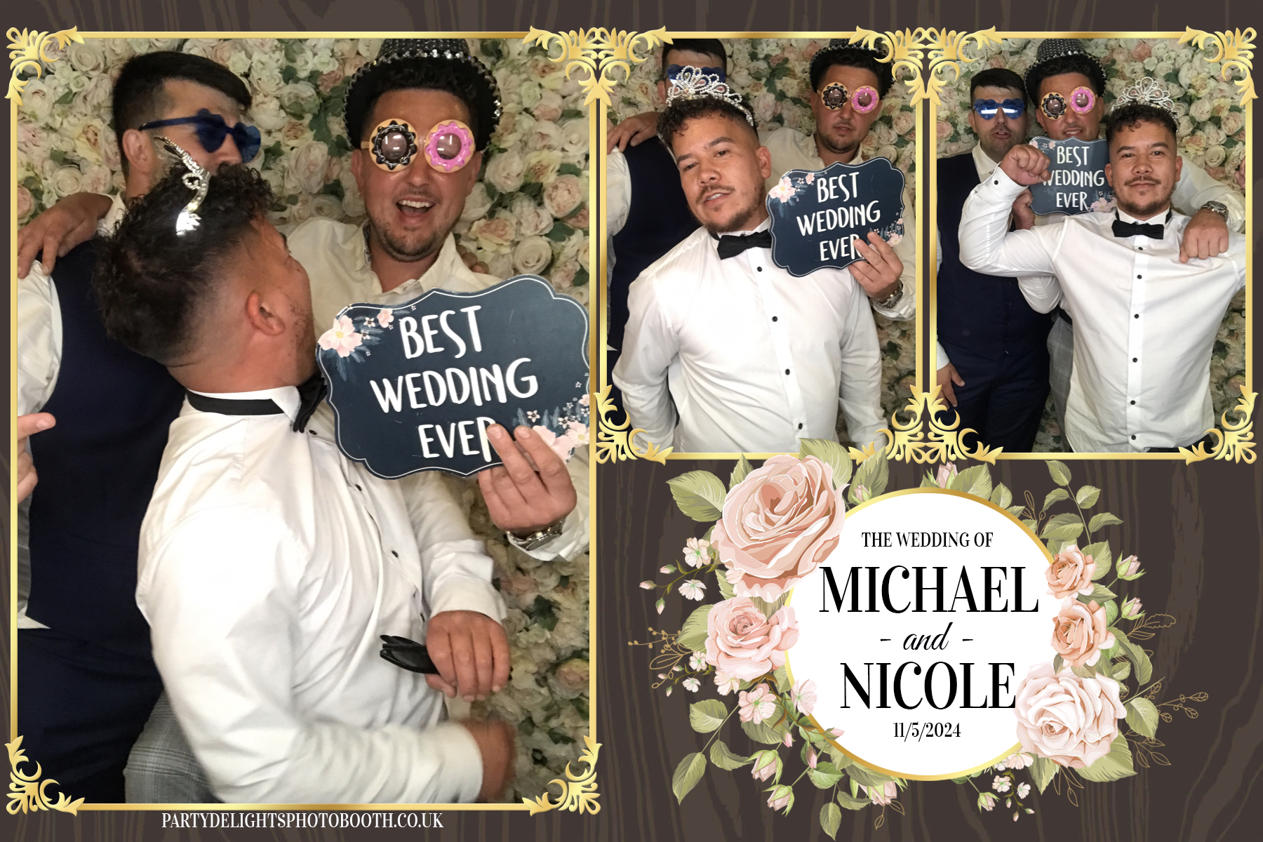 Michael & Nicole’s wedding | View more photos from the event at gallery.partydelightsphotobooth.co.uk/u/PartyDelightsPhotoBooth/Michael-Nicole’s-wedding