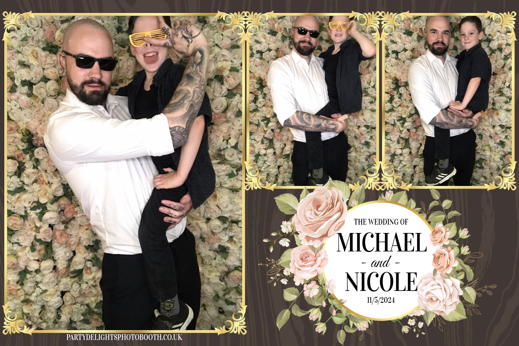 Michael & Nicole’s wedding | View more photos from the event at gallery.partydelightsphotobooth.co.uk/u/PartyDelightsPhotoBooth/Michael-Nicole’s-wedding