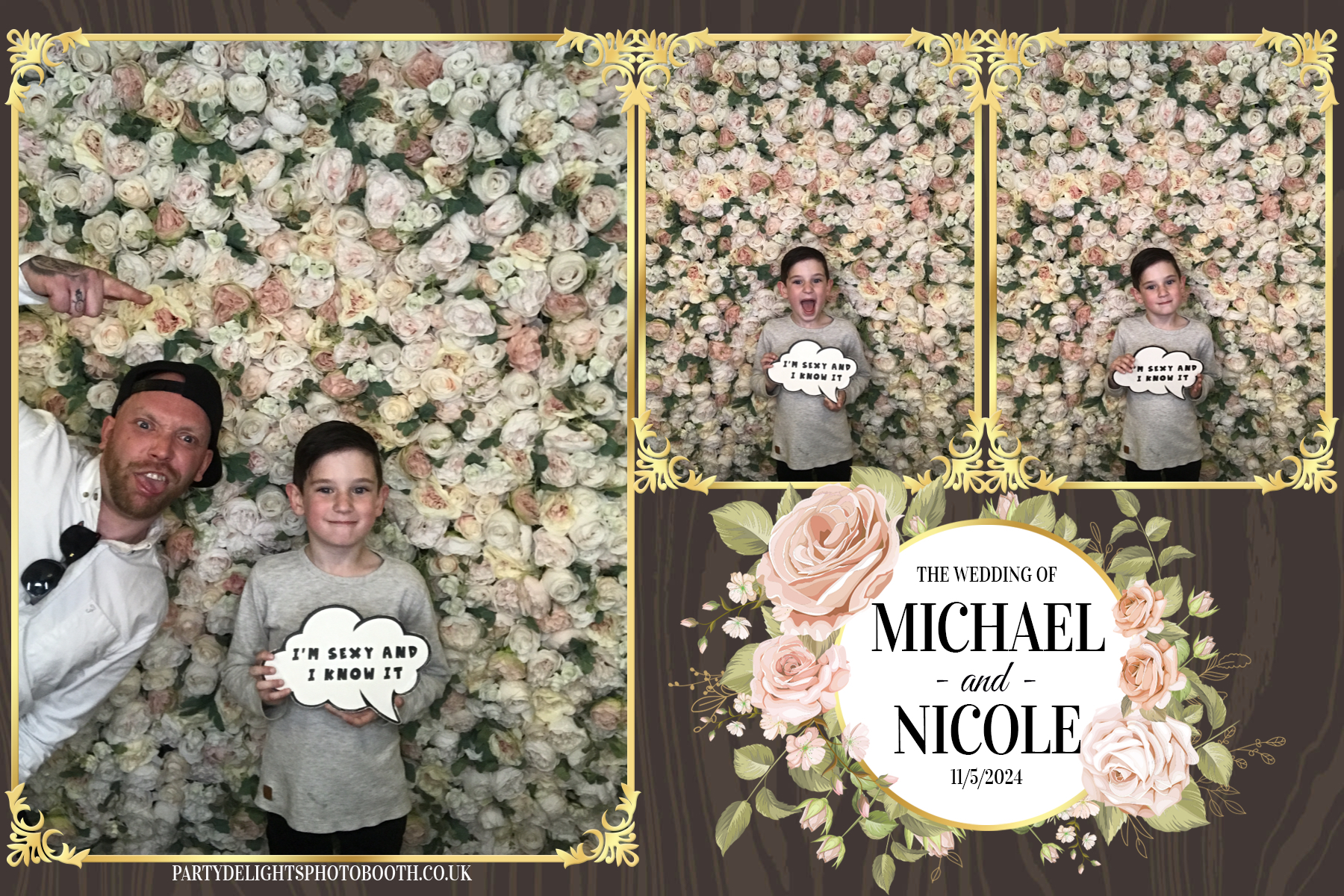 Michael & Nicole’s wedding | View more photos from the event at gallery.partydelightsphotobooth.co.uk/u/PartyDelightsPhotoBooth/Michael-Nicole’s-wedding