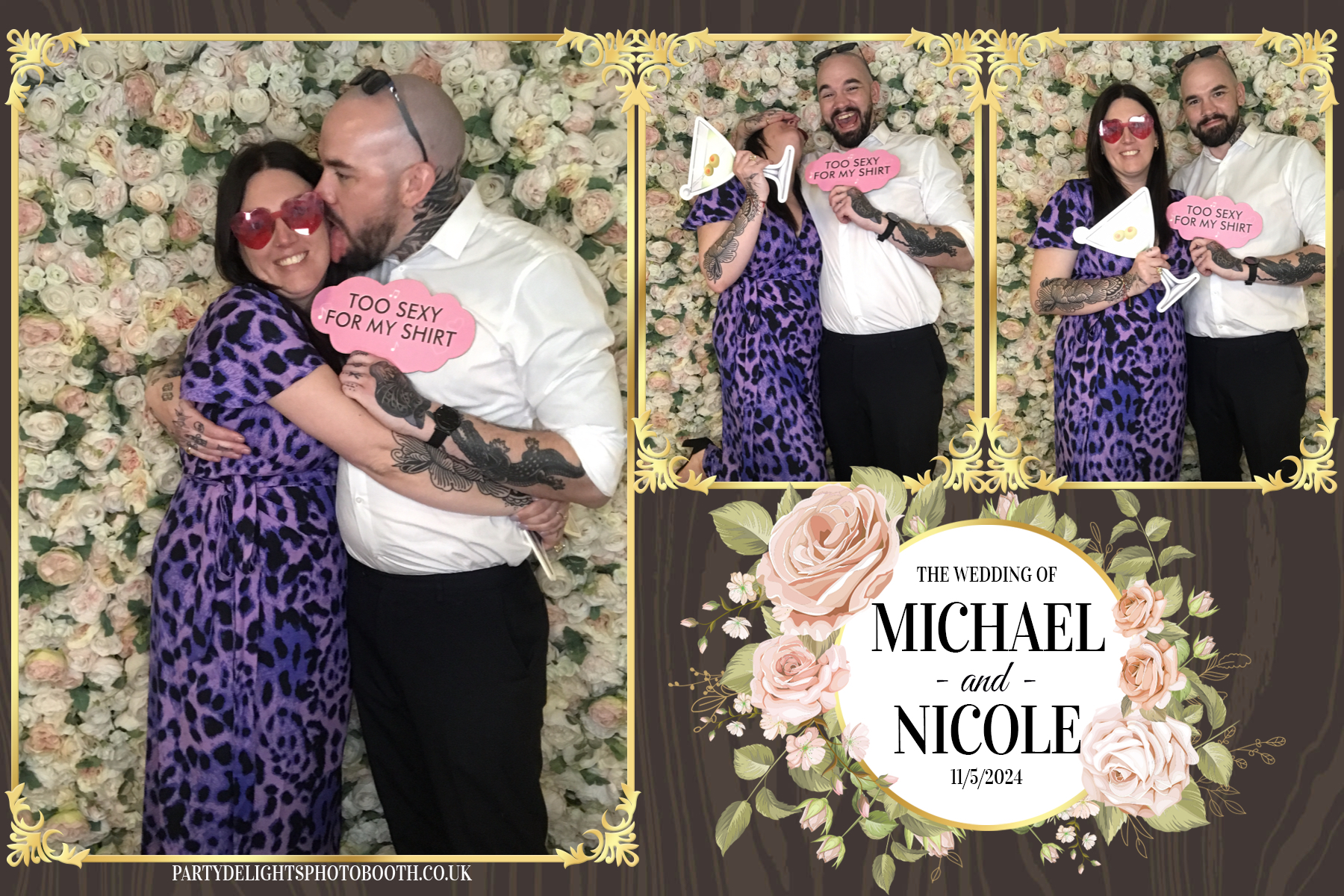 Michael & Nicole’s wedding | View more photos from the event at gallery.partydelightsphotobooth.co.uk/u/PartyDelightsPhotoBooth/Michael-Nicole’s-wedding