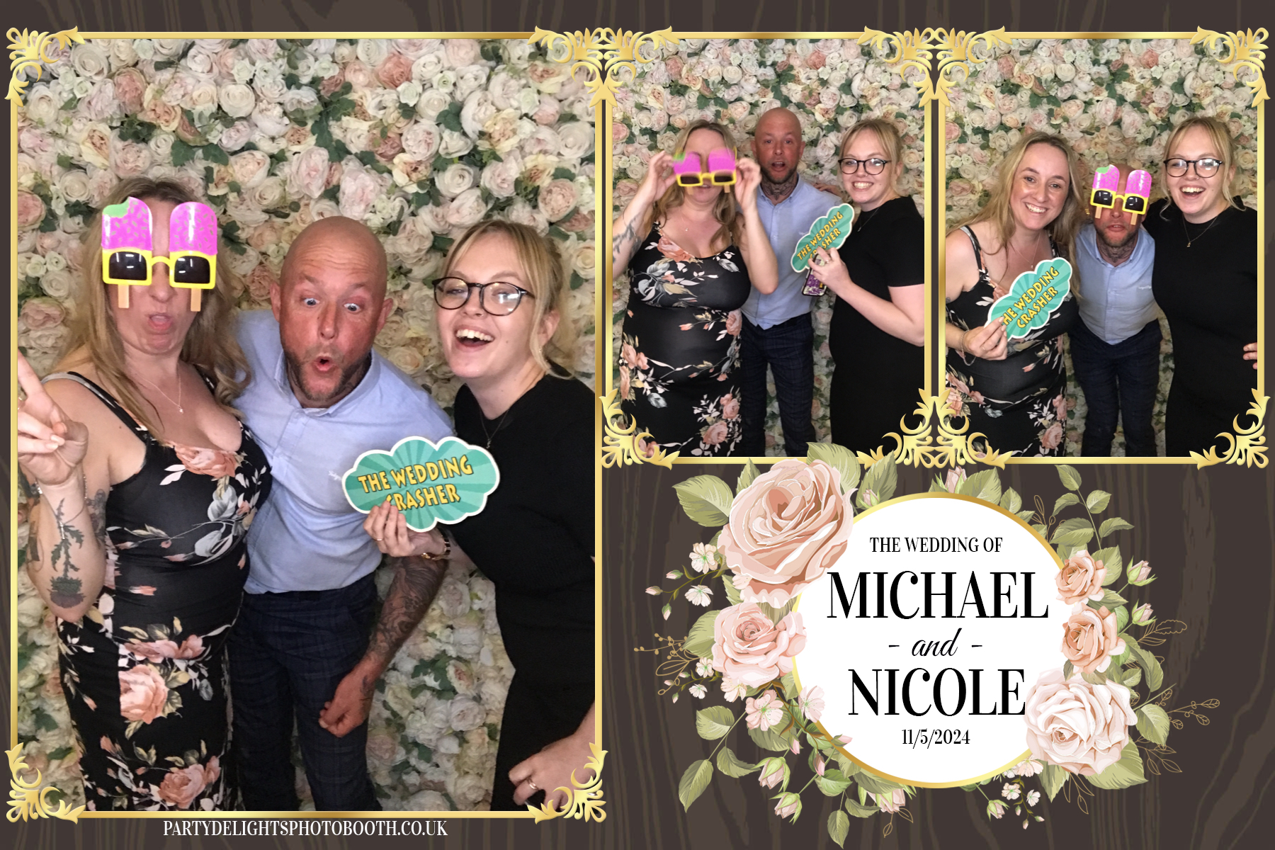 Michael & Nicole’s wedding | View more photos from the event at gallery.partydelightsphotobooth.co.uk/u/PartyDelightsPhotoBooth/Michael-Nicole’s-wedding