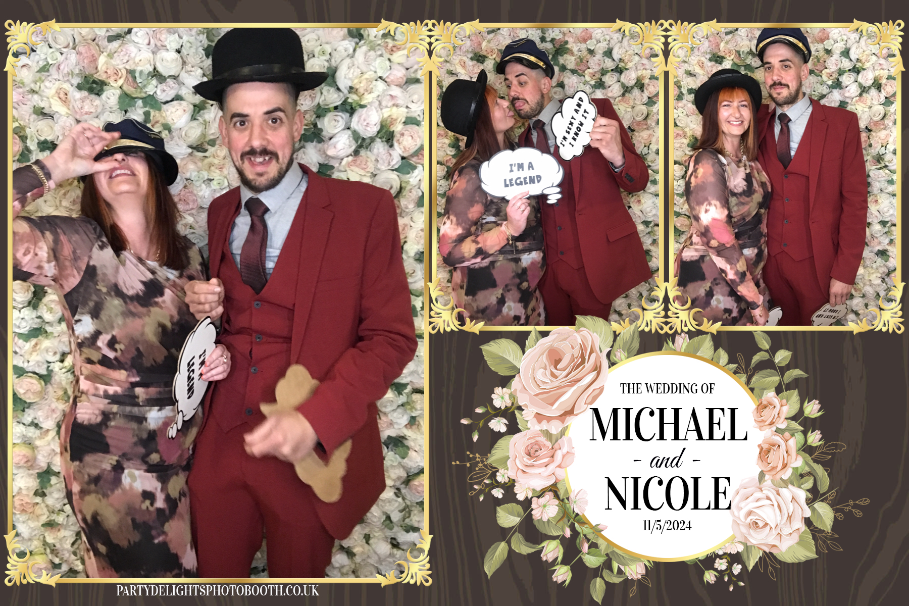 Michael & Nicole’s wedding | View more photos from the event at gallery.partydelightsphotobooth.co.uk/u/PartyDelightsPhotoBooth/Michael-Nicole’s-wedding