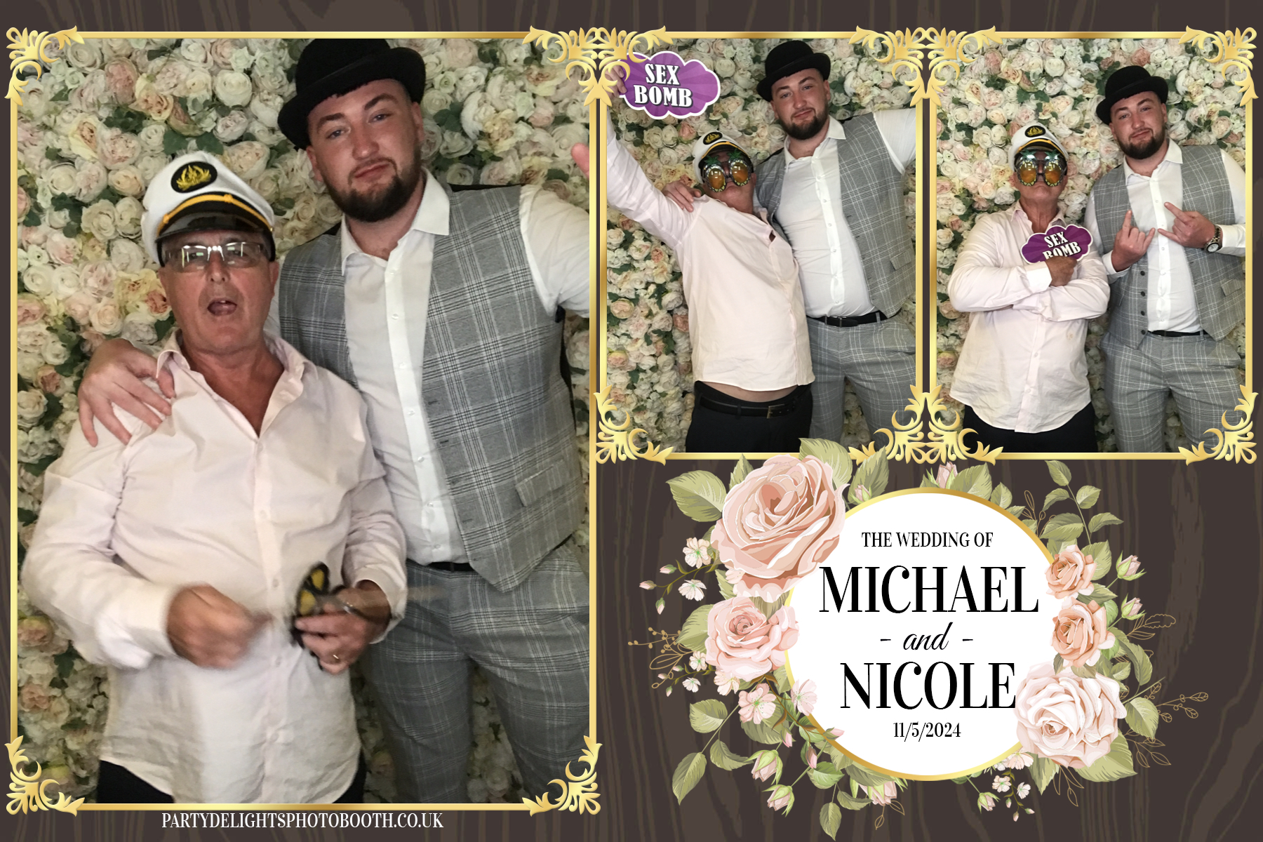 Michael & Nicole’s wedding | View more photos from the event at gallery.partydelightsphotobooth.co.uk/u/PartyDelightsPhotoBooth/Michael-Nicole’s-wedding