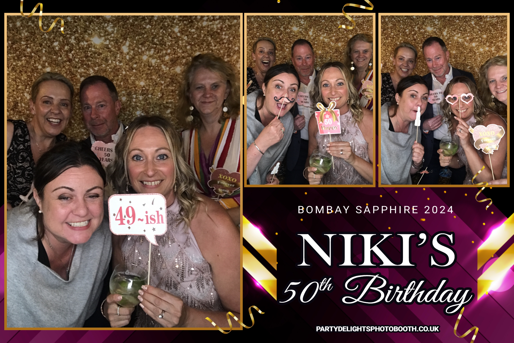 Niki's 50th Birthday | View more photos from the event at gallery.partydelightsphotobooth.co.uk/u/PartyDelightsPhotoBooth/Nikis-50th-Birthday