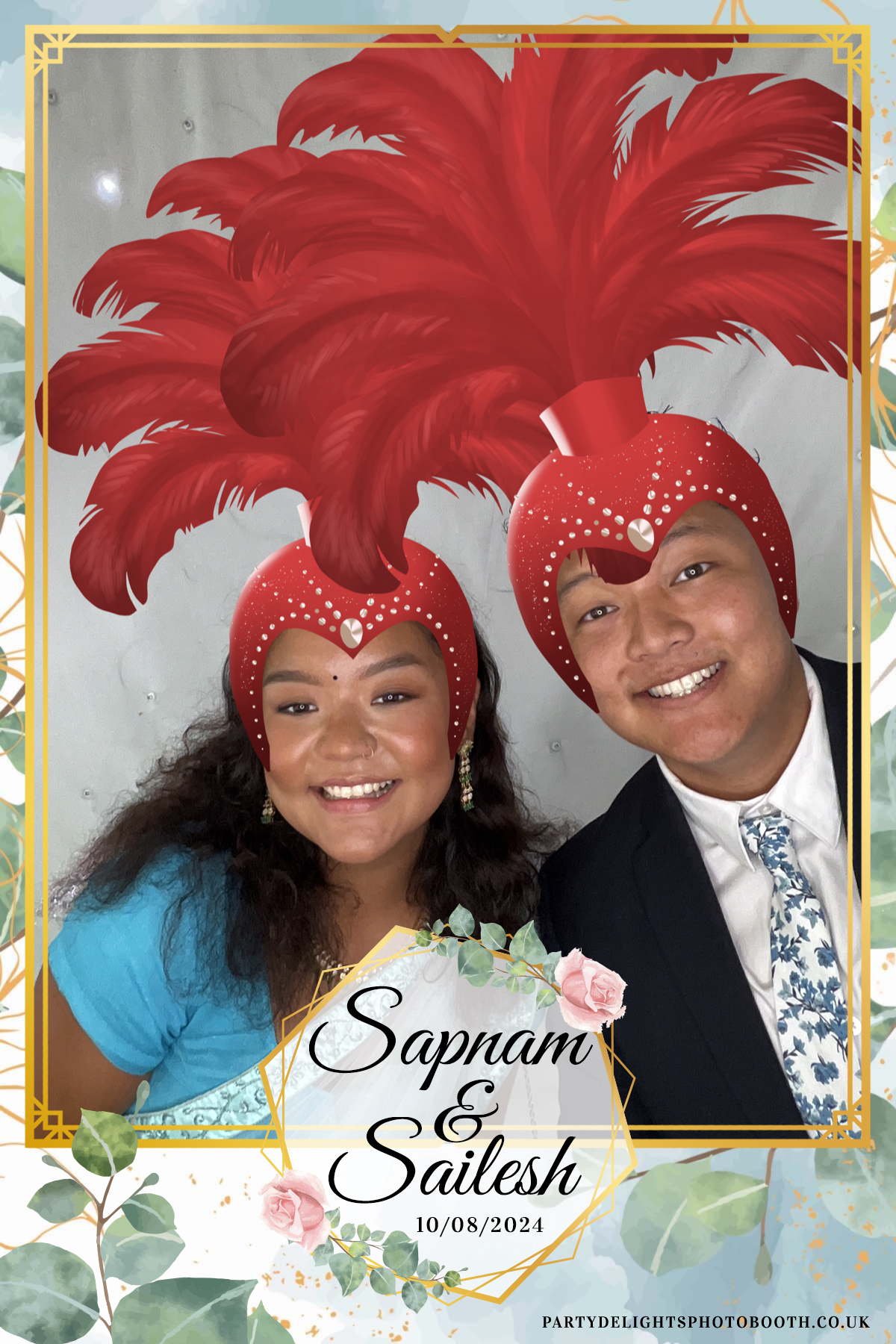 Sapnam & Sailesh Wedding | View more photos from the event at gallery.partydelightsphotobooth.co.uk/u/PartyDelightsPhotoBooth/Sapnam-Sailesh-Wedding