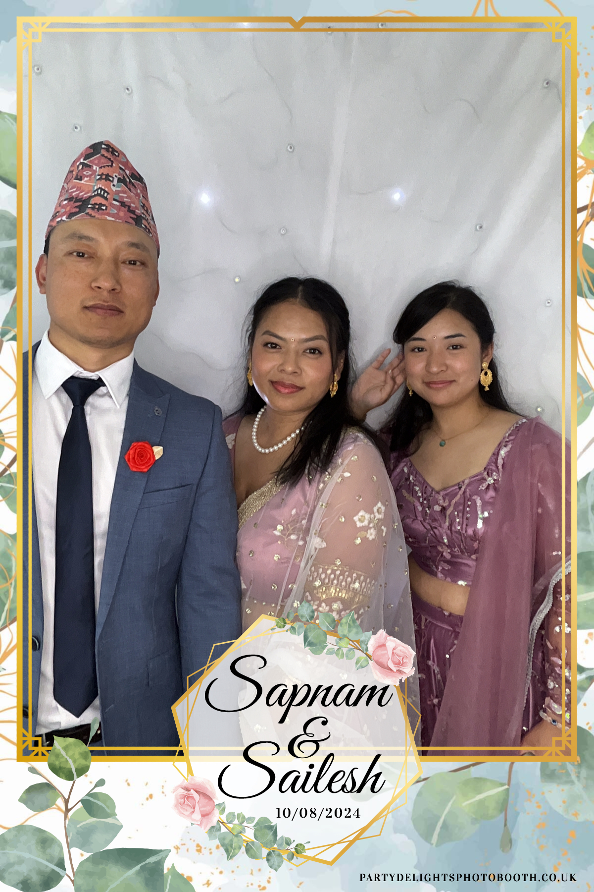 Sapnam & Sailesh Wedding | View more photos from the event at gallery.partydelightsphotobooth.co.uk/u/PartyDelightsPhotoBooth/Sapnam-Sailesh-Wedding
