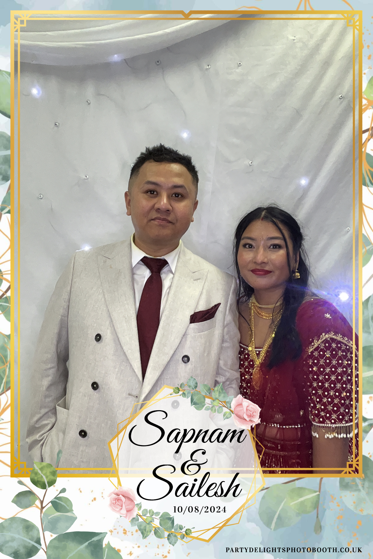 Sapnam & Sailesh Wedding | View more photos from the event at gallery.partydelightsphotobooth.co.uk/u/PartyDelightsPhotoBooth/Sapnam-Sailesh-Wedding