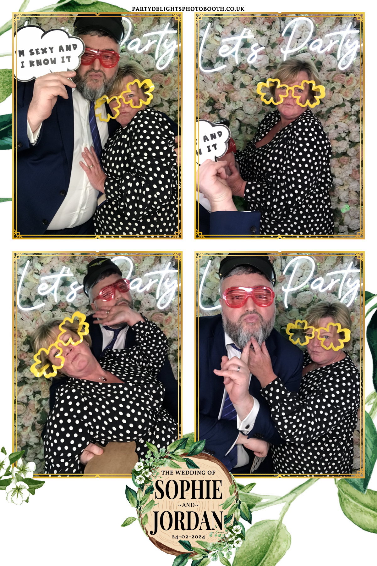 Sophie and Jordan's Wedding | View more photos from the event at gallery.partydelightsphotobooth.co.uk/u/PartyDelightsPhotoBooth/Sophie-and-Jordans-Wedding