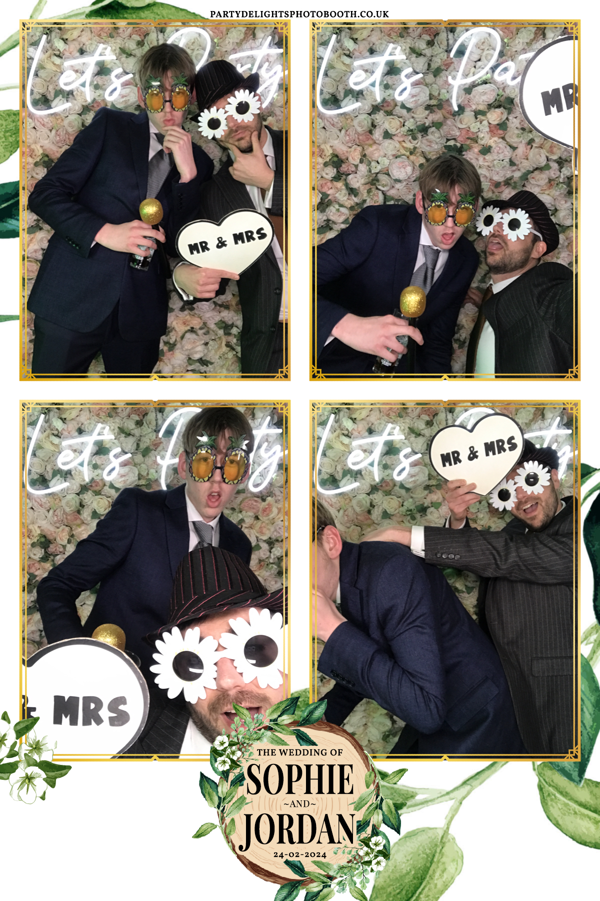 Sophie and Jordan's Wedding | View more photos from the event at gallery.partydelightsphotobooth.co.uk/u/PartyDelightsPhotoBooth/Sophie-and-Jordans-Wedding