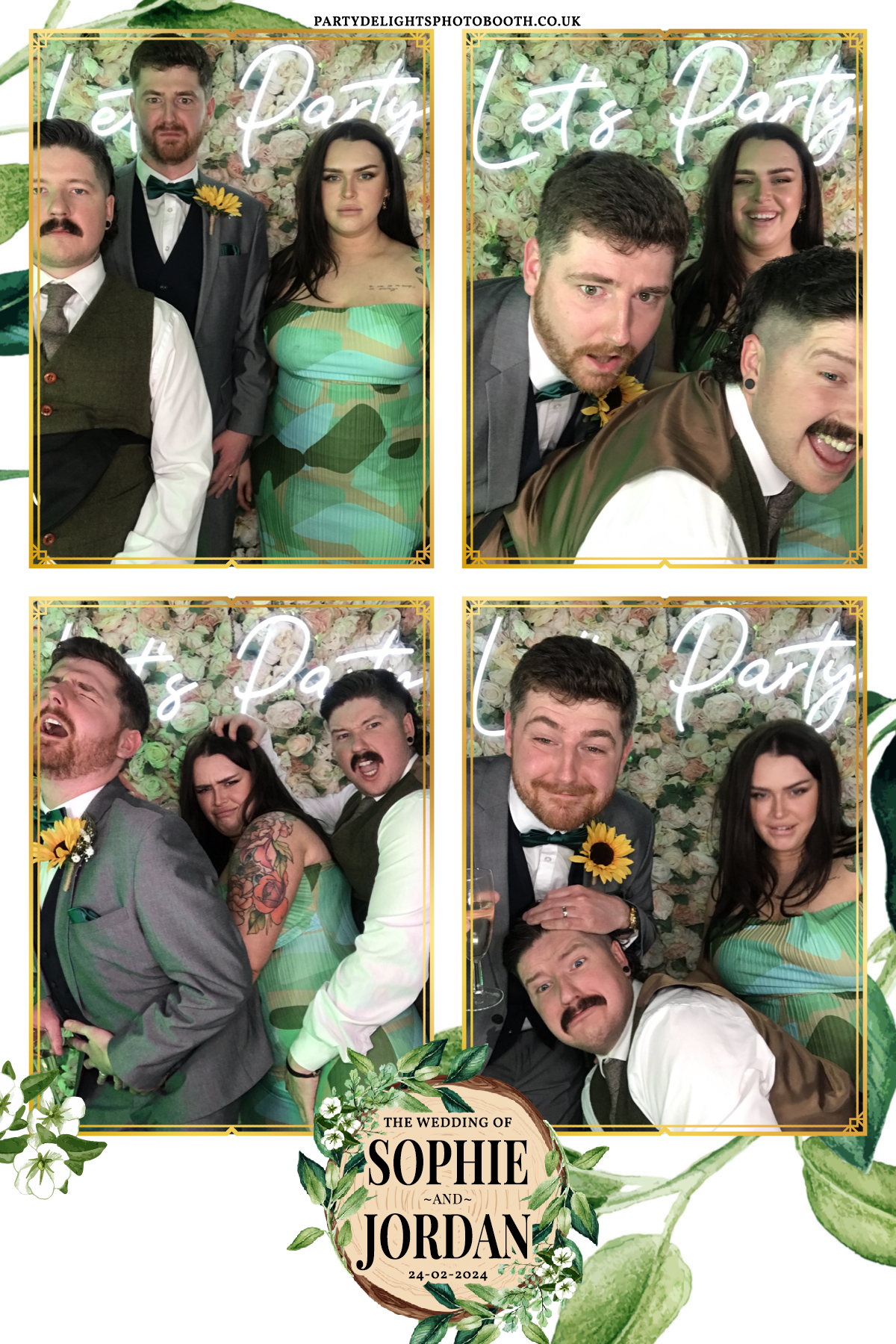 Sophie and Jordan's Wedding | View more photos from the event at gallery.partydelightsphotobooth.co.uk/u/PartyDelightsPhotoBooth/Sophie-and-Jordans-Wedding