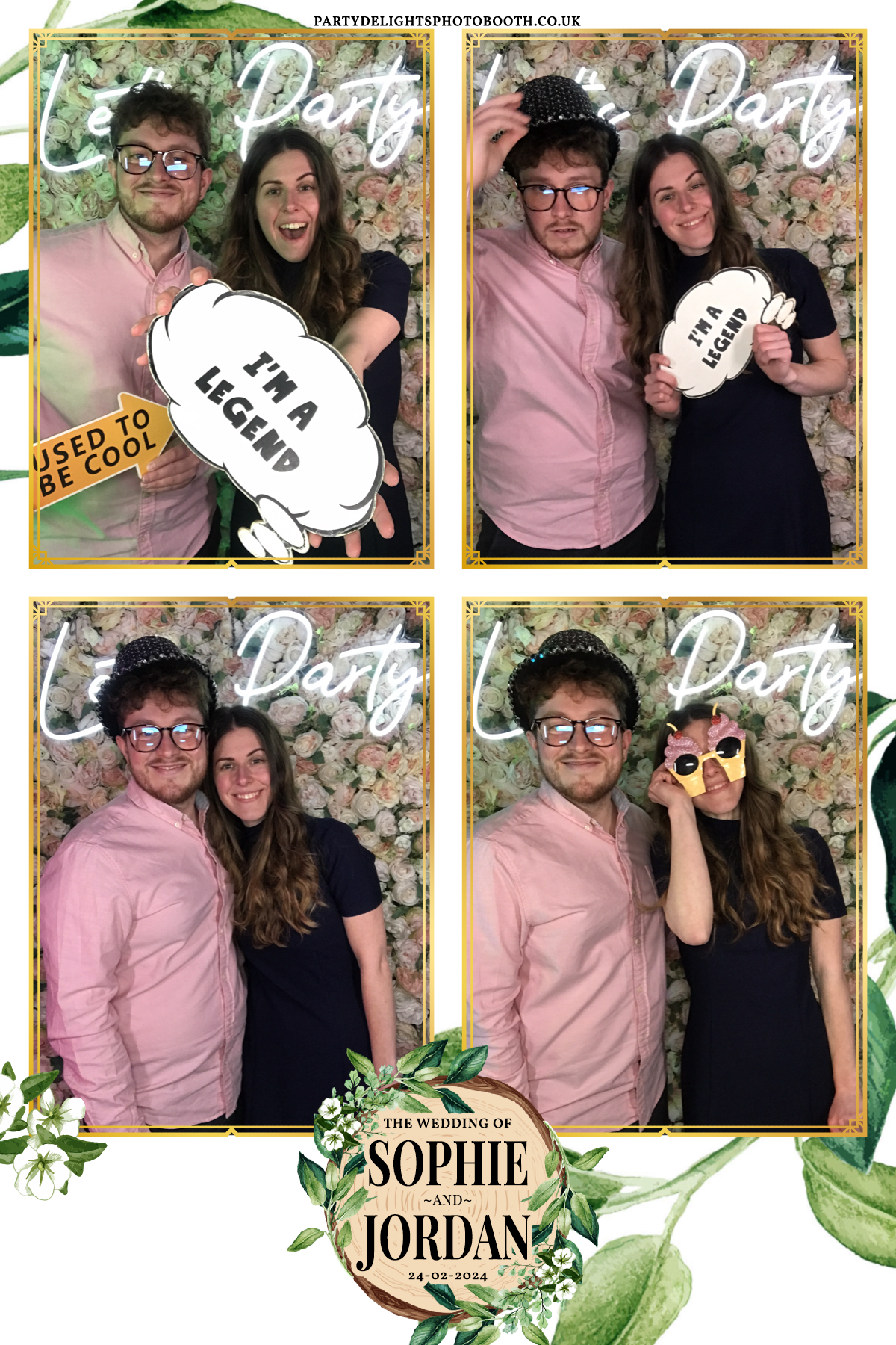 Sophie and Jordan's Wedding | View more photos from the event at gallery.partydelightsphotobooth.co.uk/u/PartyDelightsPhotoBooth/Sophie-and-Jordans-Wedding