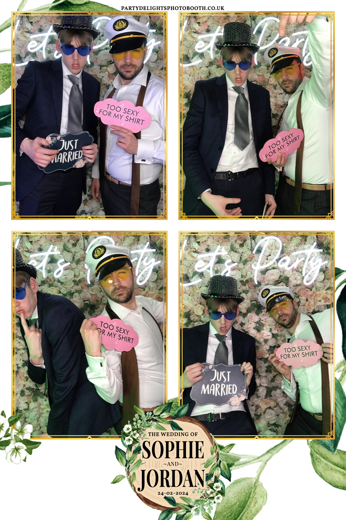 Sophie and Jordan's Wedding | View more photos from the event at gallery.partydelightsphotobooth.co.uk/u/PartyDelightsPhotoBooth/Sophie-and-Jordans-Wedding
