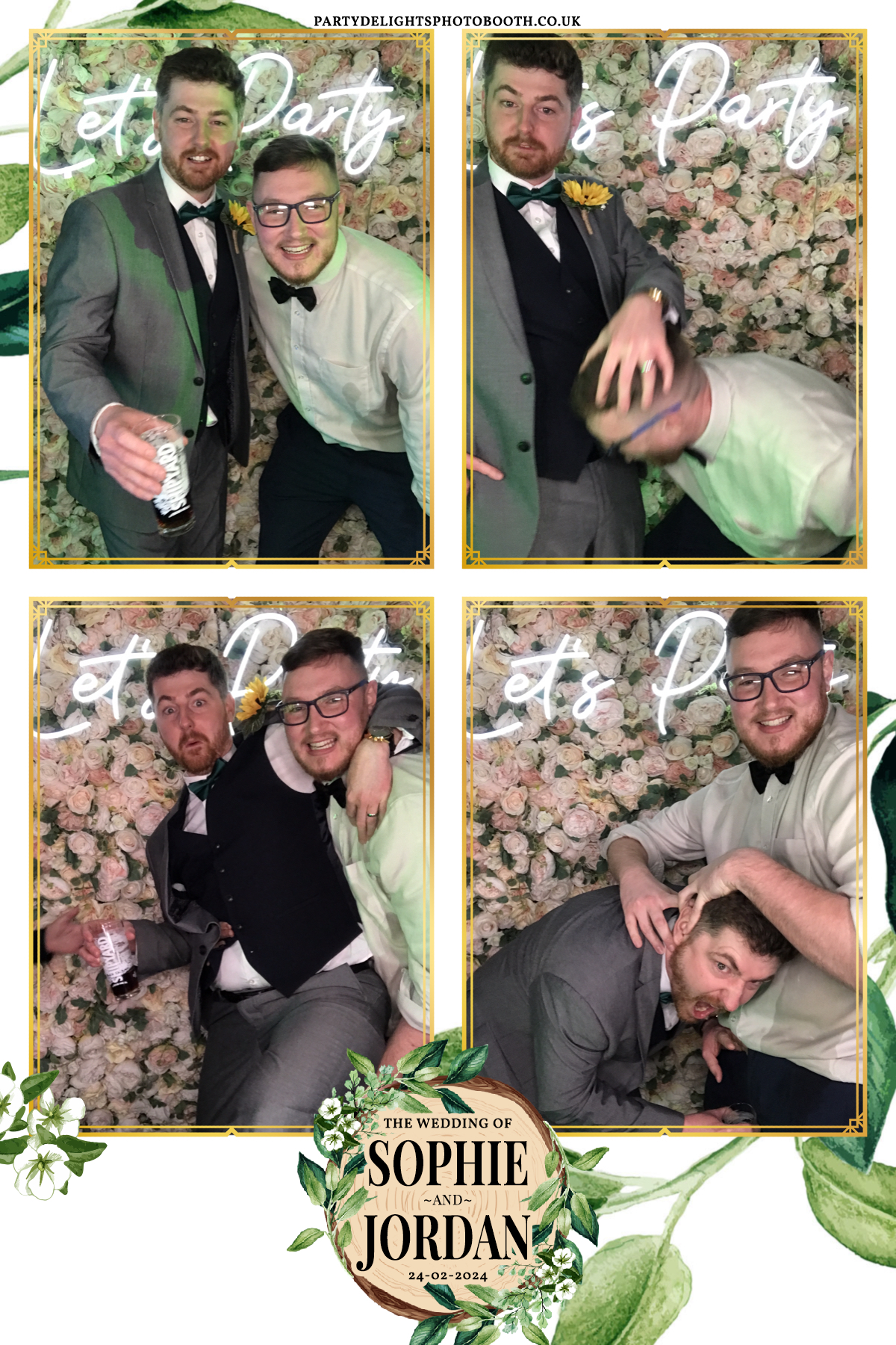 Sophie and Jordan's Wedding | View more photos from the event at gallery.partydelightsphotobooth.co.uk/u/PartyDelightsPhotoBooth/Sophie-and-Jordans-Wedding
