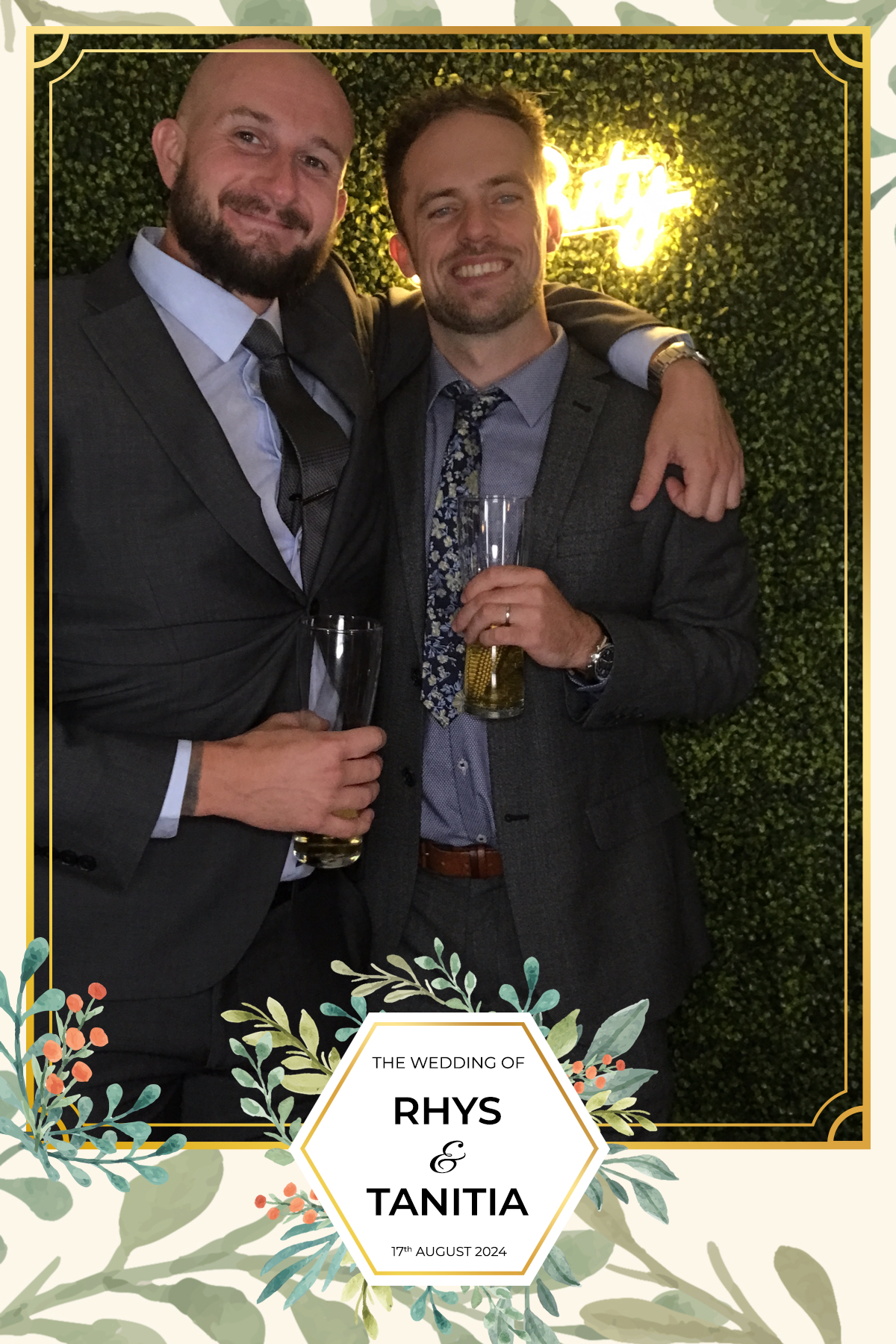 Tanitia & Rhys’ Wedding | View more photos from the event at gallery.partydelightsphotobooth.co.uk/u/PartyDelightsPhotoBooth/Tanitia-Rhys’-Wedding