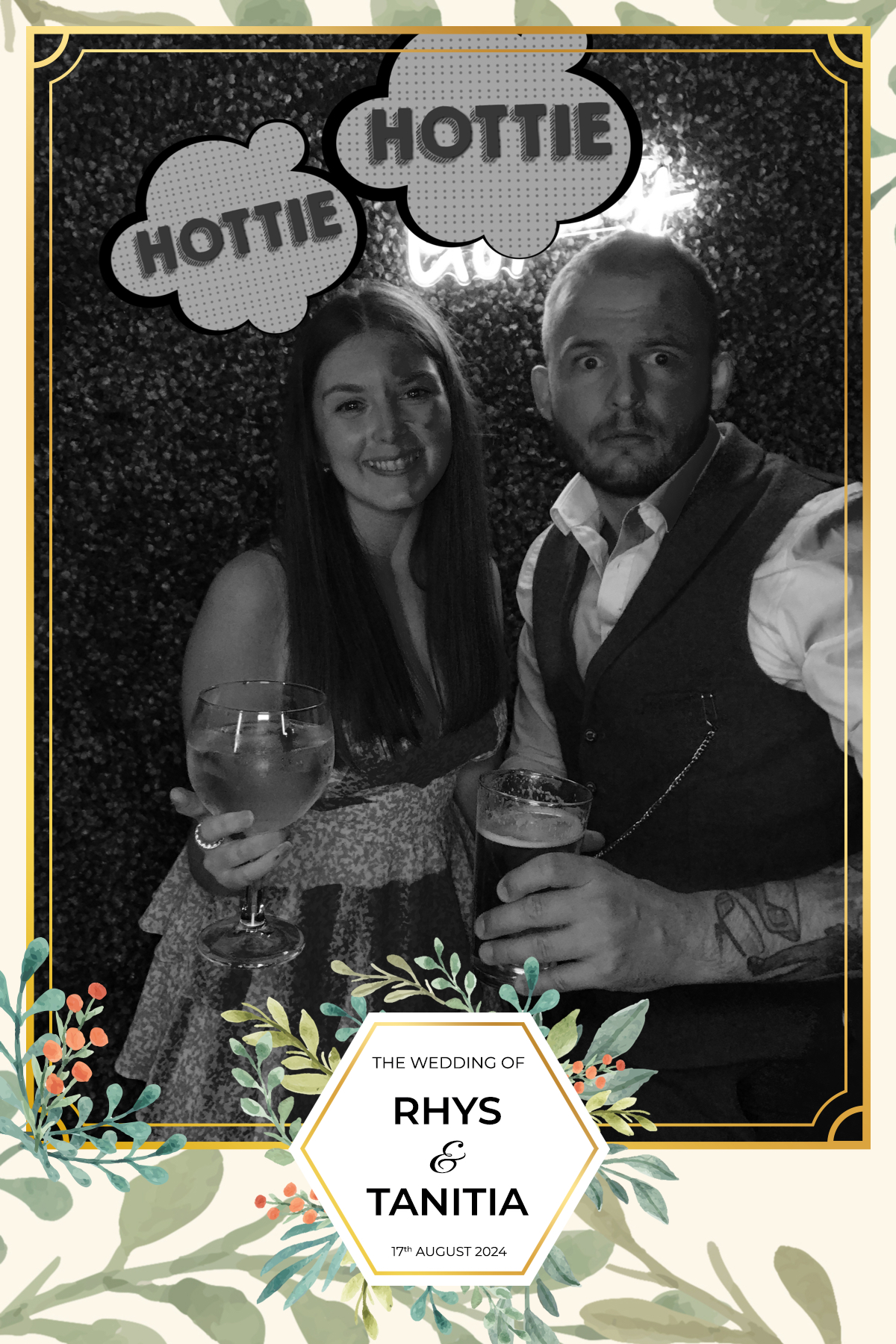 Tanitia & Rhys’ Wedding | View more photos from the event at gallery.partydelightsphotobooth.co.uk/u/PartyDelightsPhotoBooth/Tanitia-Rhys’-Wedding