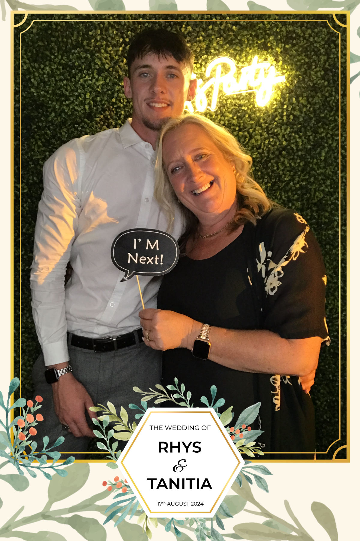 Tanitia & Rhys’ Wedding | View more photos from the event at gallery.partydelightsphotobooth.co.uk/u/PartyDelightsPhotoBooth/Tanitia-Rhys’-Wedding