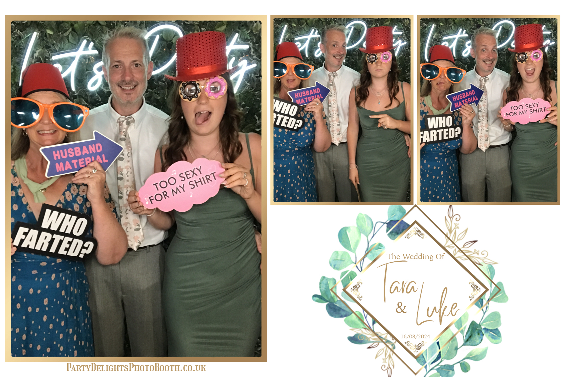 Tara and Luke's Wedding | View more photos from the event at gallery.partydelightsphotobooth.co.uk/u/PartyDelightsPhotoBooth/Tara-and-Lukes-Wedding