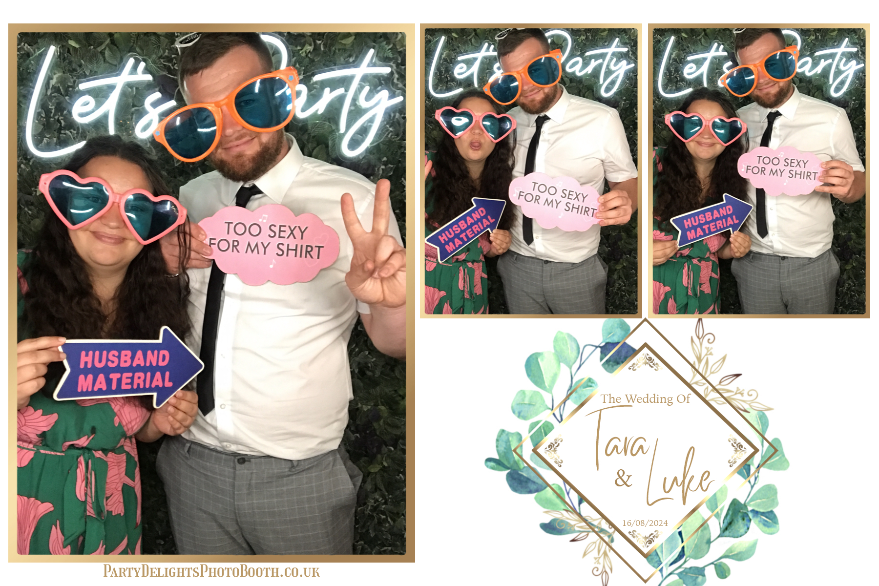 Tara and Luke's Wedding | View more photos from the event at gallery.partydelightsphotobooth.co.uk/u/PartyDelightsPhotoBooth/Tara-and-Lukes-Wedding