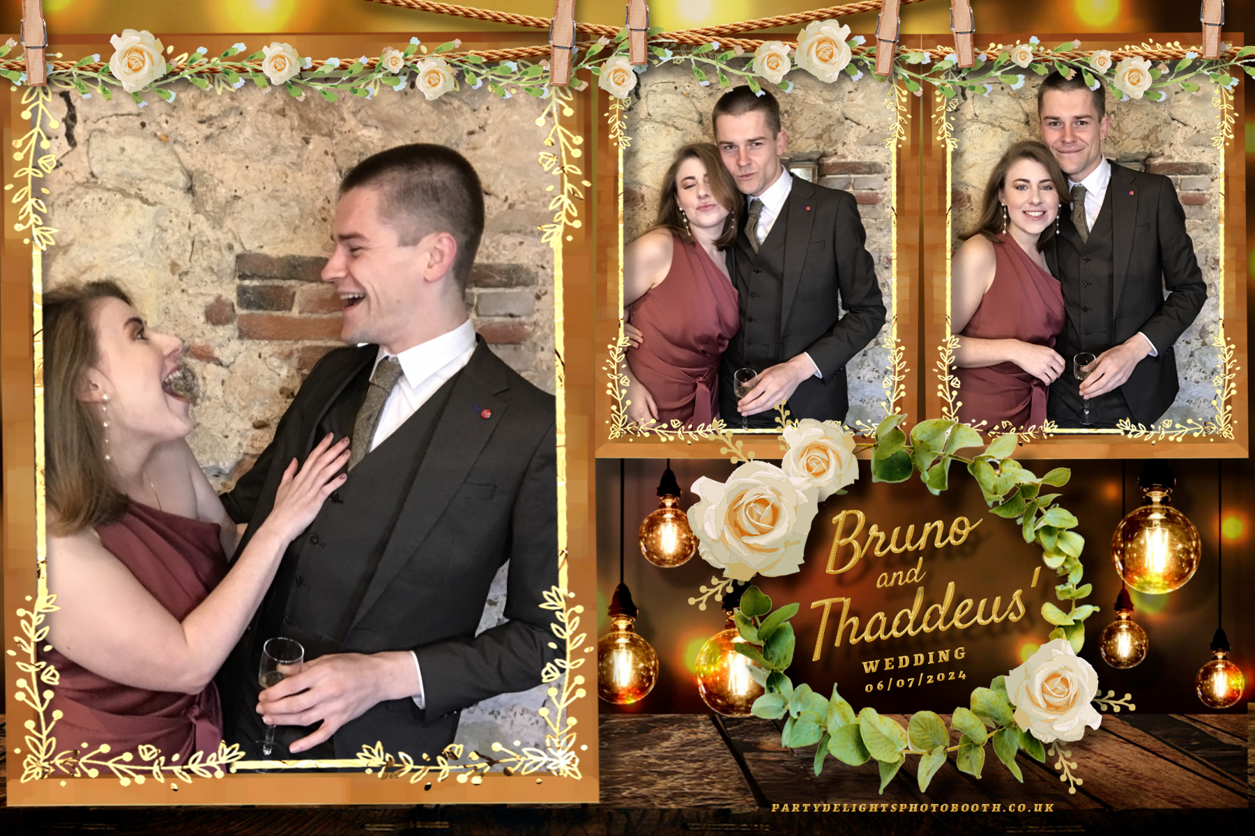 Thaddeus and Bruno’s Wedding | View more photos from the event at gallery.partydelightsphotobooth.co.uk/u/PartyDelightsPhotoBooth/Thaddeus-and-Bruno’s-Wedding