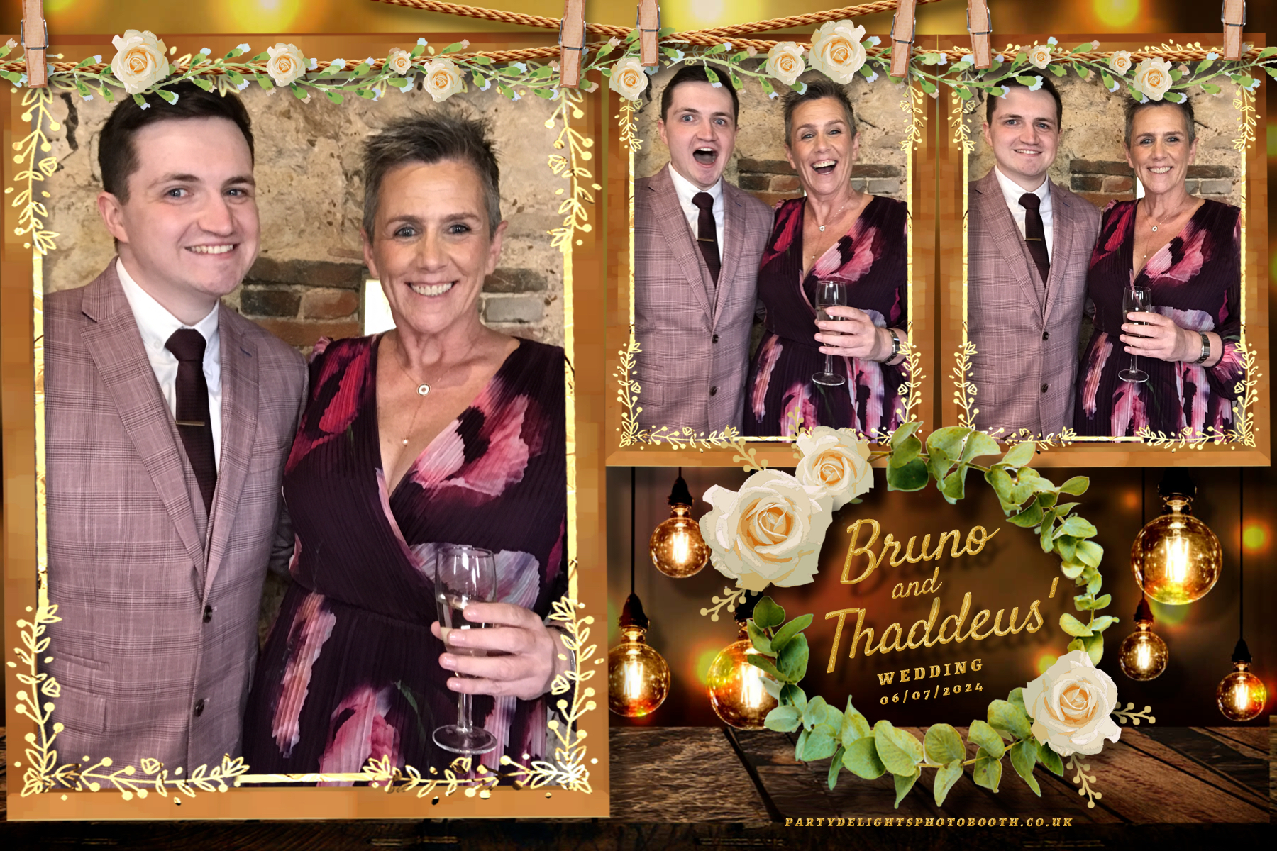 Thaddeus and Bruno’s Wedding | View more photos from the event at gallery.partydelightsphotobooth.co.uk/u/PartyDelightsPhotoBooth/Thaddeus-and-Bruno’s-Wedding