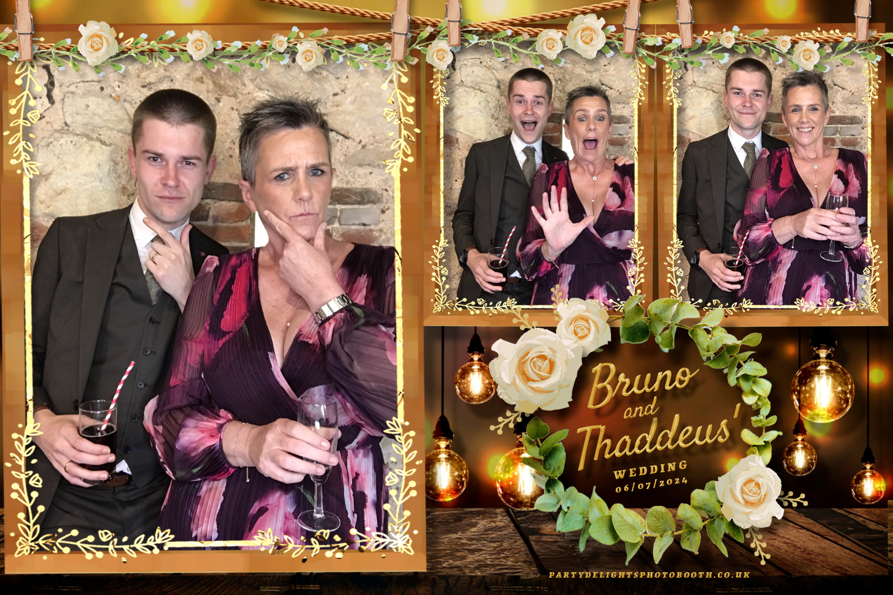 Thaddeus and Bruno’s Wedding | View more photos from the event at gallery.partydelightsphotobooth.co.uk/u/PartyDelightsPhotoBooth/Thaddeus-and-Bruno’s-Wedding