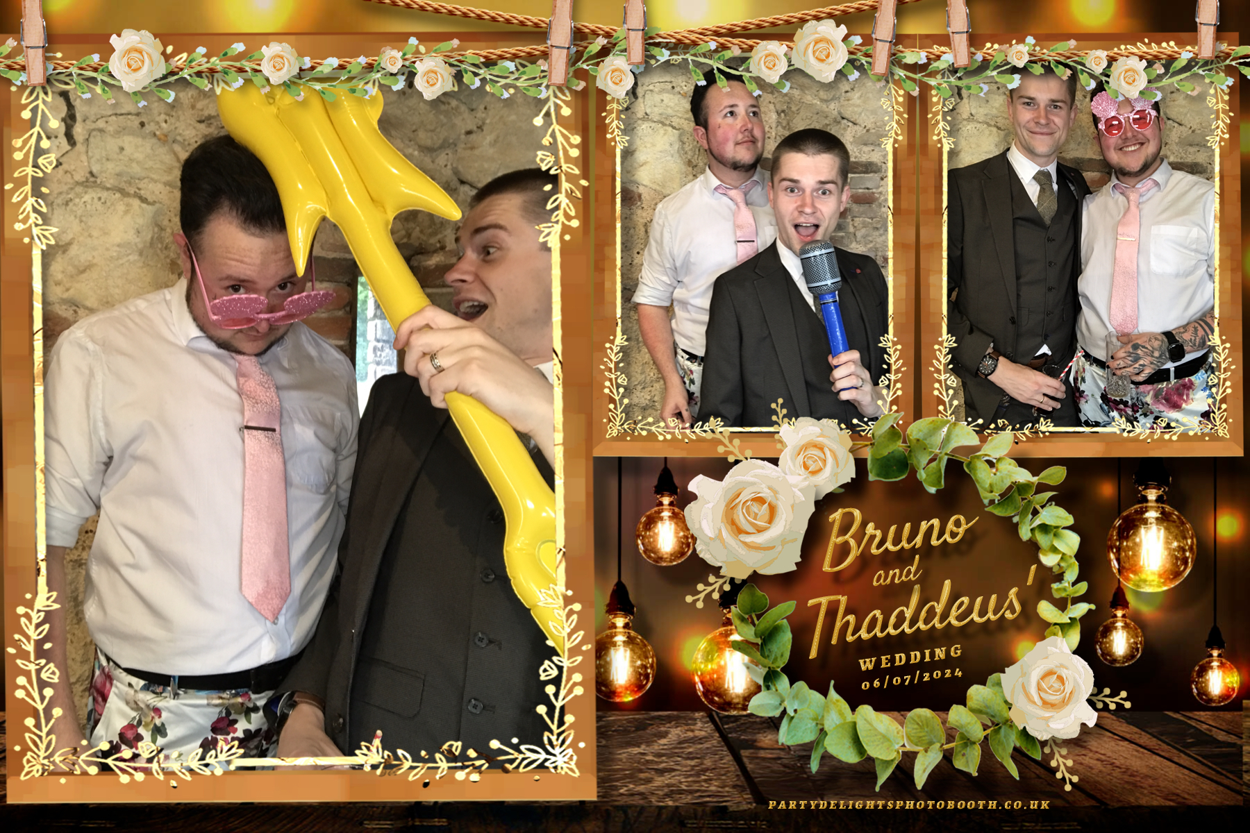 Thaddeus and Bruno’s Wedding | View more photos from the event at gallery.partydelightsphotobooth.co.uk/u/PartyDelightsPhotoBooth/Thaddeus-and-Bruno’s-Wedding