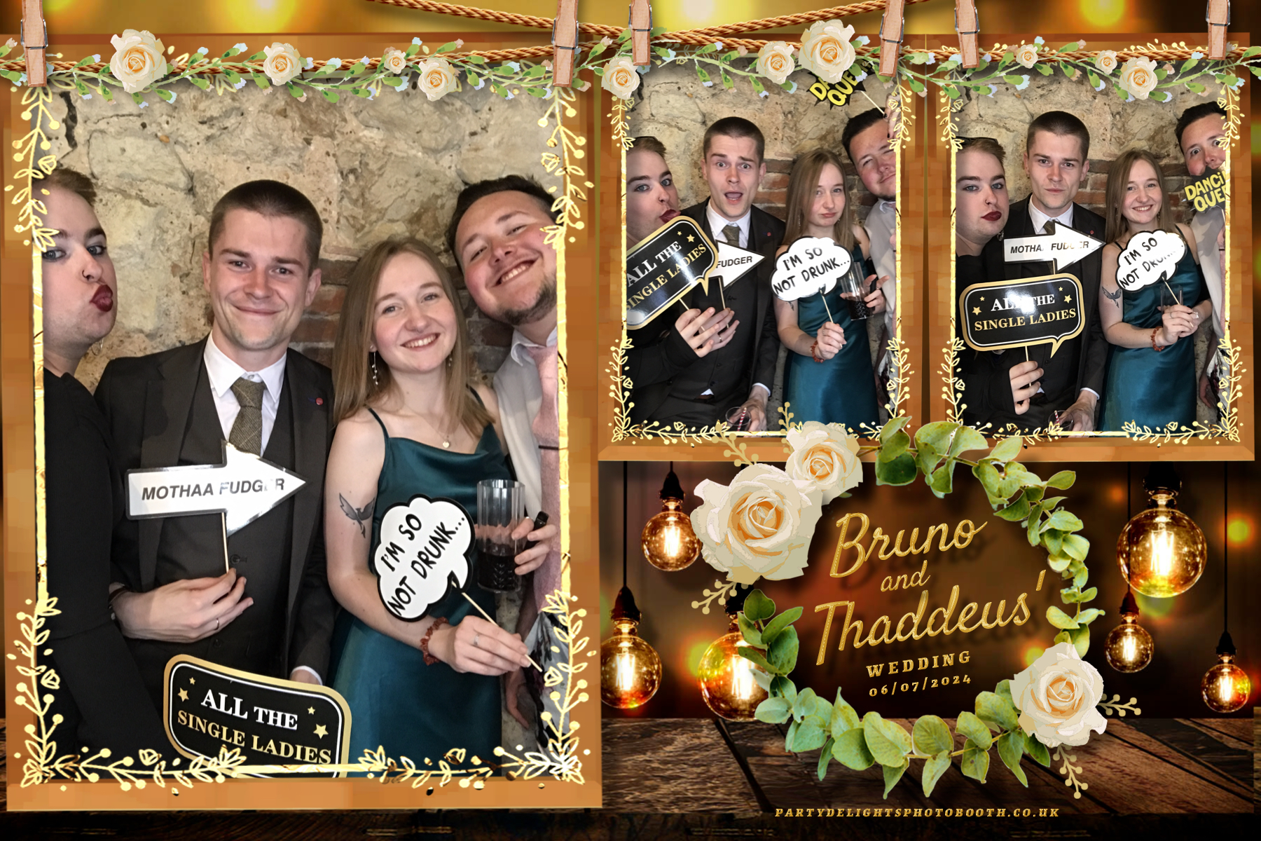 Thaddeus and Bruno’s Wedding | View more photos from the event at gallery.partydelightsphotobooth.co.uk/u/PartyDelightsPhotoBooth/Thaddeus-and-Bruno’s-Wedding
