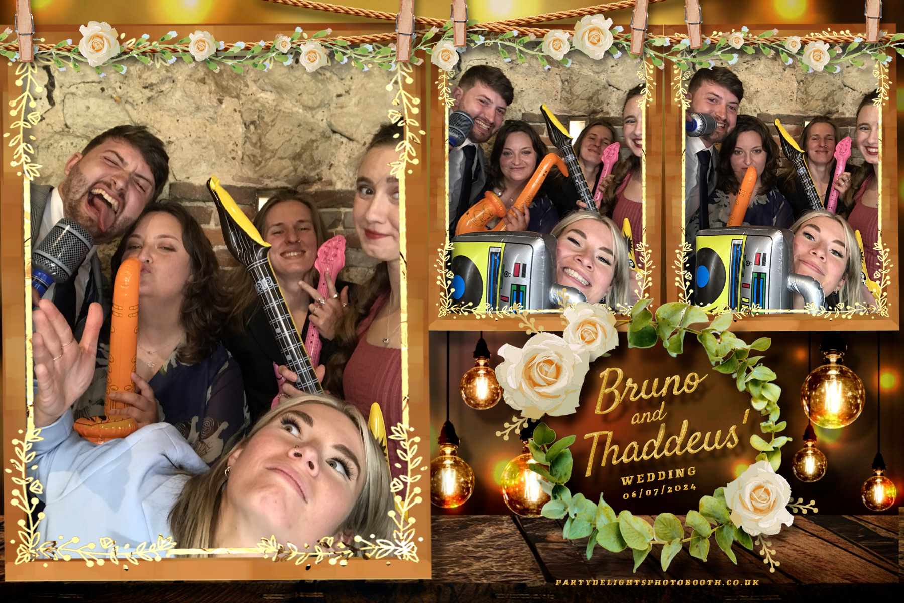 Thaddeus and Bruno’s Wedding | View more photos from the event at gallery.partydelightsphotobooth.co.uk/u/PartyDelightsPhotoBooth/Thaddeus-and-Bruno’s-Wedding
