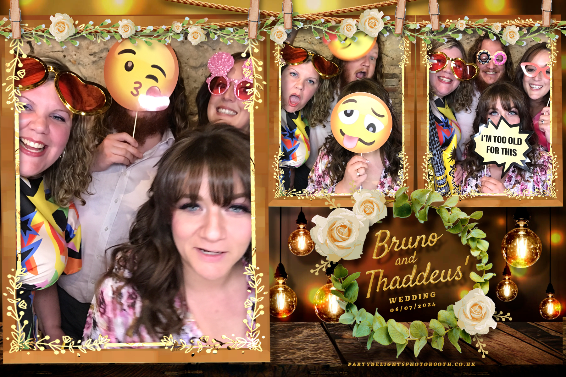 Thaddeus and Bruno’s Wedding | View more photos from the event at gallery.partydelightsphotobooth.co.uk/u/PartyDelightsPhotoBooth/Thaddeus-and-Bruno’s-Wedding