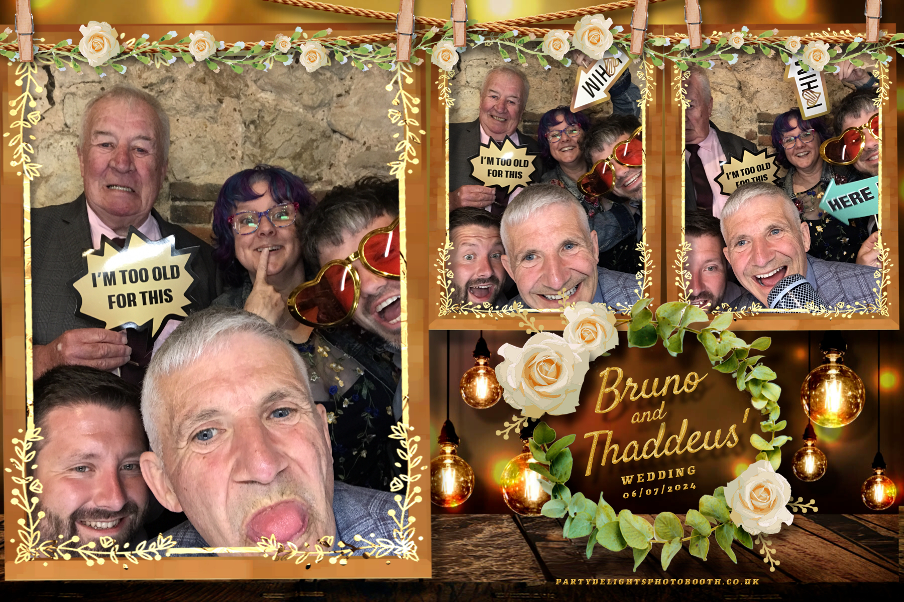 Thaddeus and Bruno’s Wedding | View more photos from the event at gallery.partydelightsphotobooth.co.uk/u/PartyDelightsPhotoBooth/Thaddeus-and-Bruno’s-Wedding