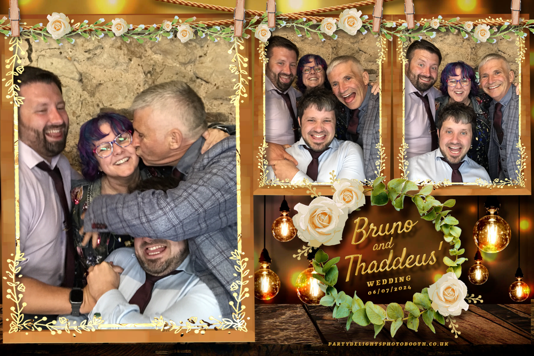 Thaddeus and Bruno’s Wedding | View more photos from the event at gallery.partydelightsphotobooth.co.uk/u/PartyDelightsPhotoBooth/Thaddeus-and-Bruno’s-Wedding