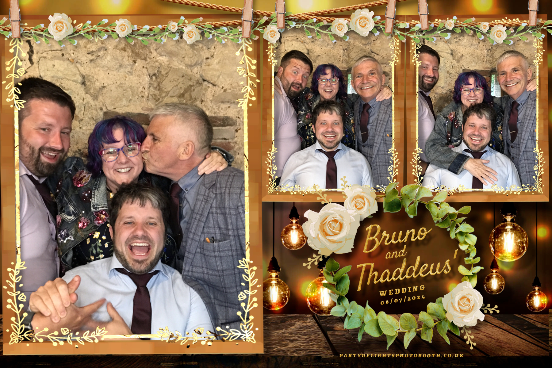 Thaddeus and Bruno’s Wedding | View more photos from the event at gallery.partydelightsphotobooth.co.uk/u/PartyDelightsPhotoBooth/Thaddeus-and-Bruno’s-Wedding