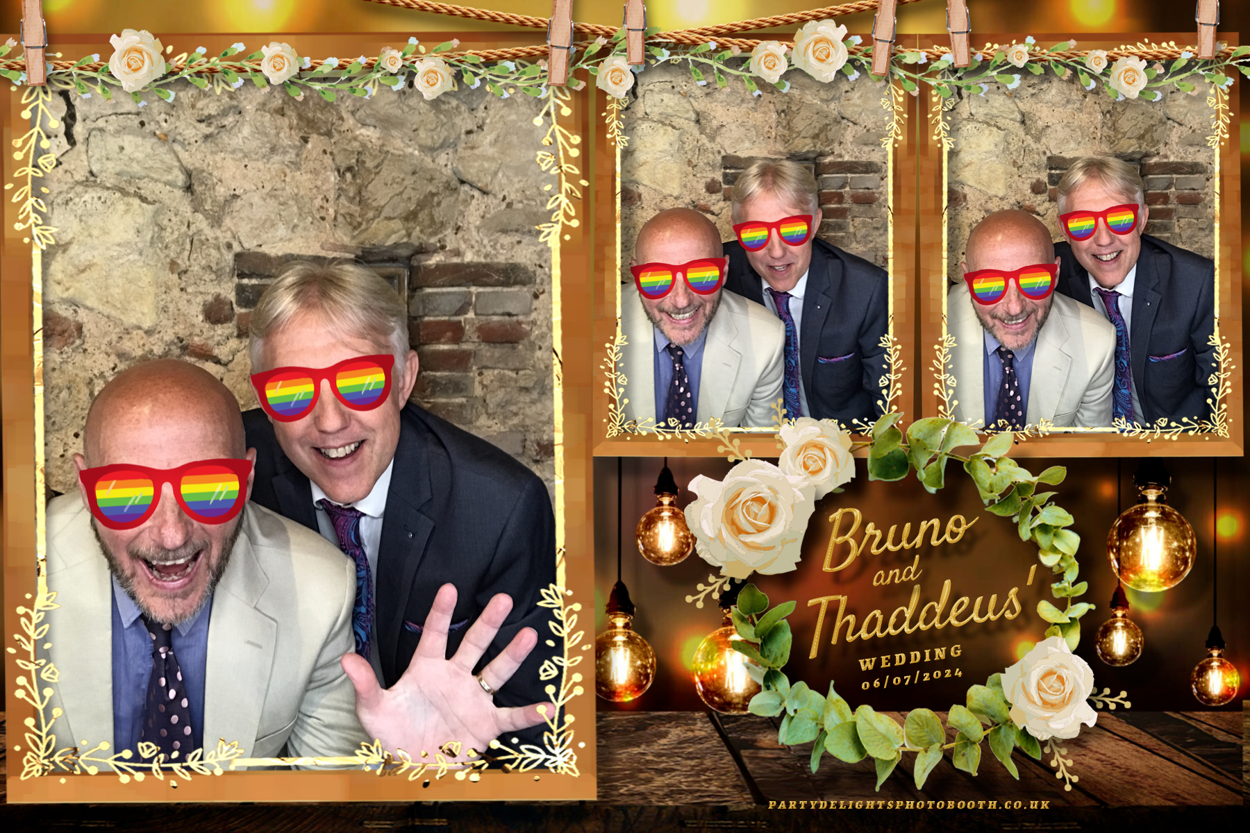 Thaddeus and Bruno’s Wedding | View more photos from the event at gallery.partydelightsphotobooth.co.uk/u/PartyDelightsPhotoBooth/Thaddeus-and-Bruno’s-Wedding