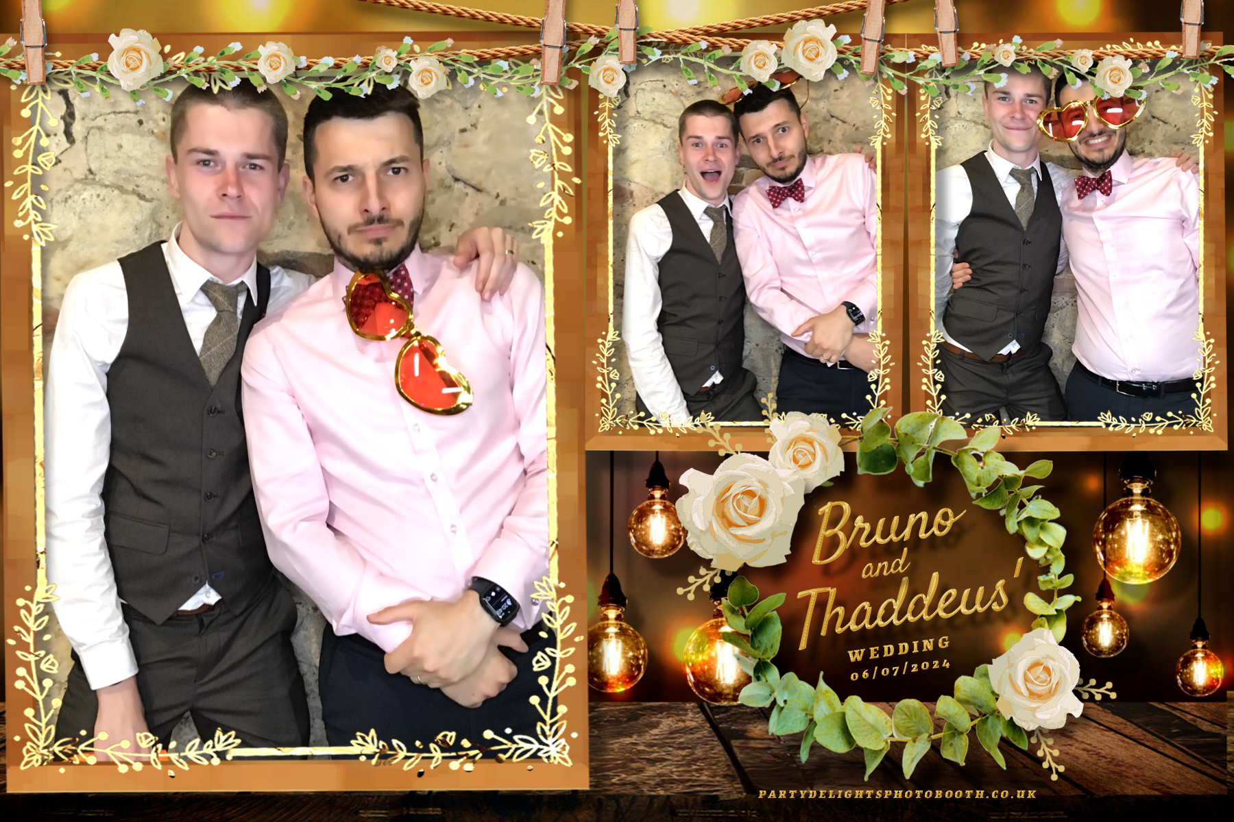 Thaddeus and Bruno’s Wedding | View more photos from the event at gallery.partydelightsphotobooth.co.uk/u/PartyDelightsPhotoBooth/Thaddeus-and-Bruno’s-Wedding