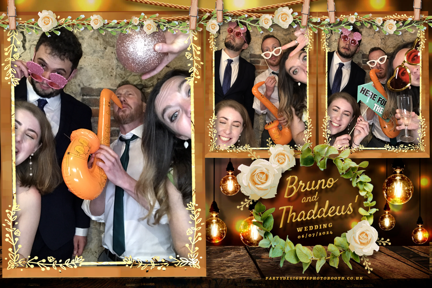 Thaddeus and Bruno’s Wedding | View more photos from the event at gallery.partydelightsphotobooth.co.uk/u/PartyDelightsPhotoBooth/Thaddeus-and-Bruno’s-Wedding