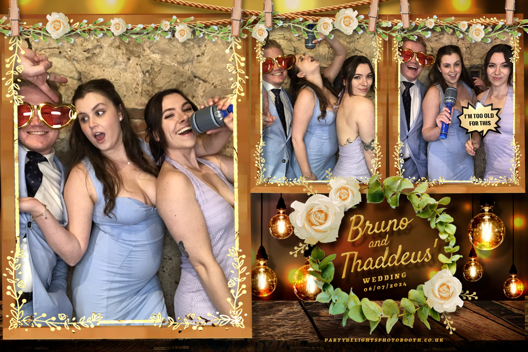 Thaddeus and Bruno’s Wedding | View more photos from the event at gallery.partydelightsphotobooth.co.uk/u/PartyDelightsPhotoBooth/Thaddeus-and-Bruno’s-Wedding