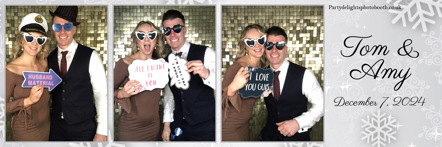 Tom & Amy's Wedding | View more photos from the event at gallery.partydelightsphotobooth.co.uk/u/PartyDelightsPhotoBooth/Tom-Amys-Wedding