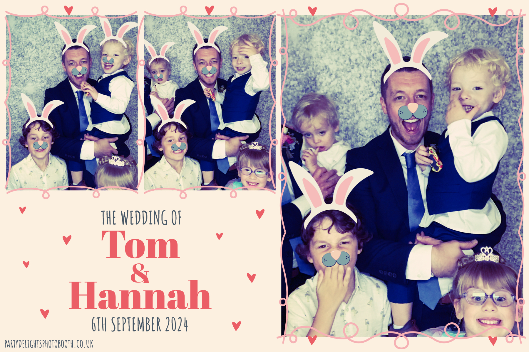Tom and Hannah’s wedding | View more photos from the event at gallery.partydelightsphotobooth.co.uk/u/PartyDelightsPhotoBooth/Tom-and-Hannah’s-wedding