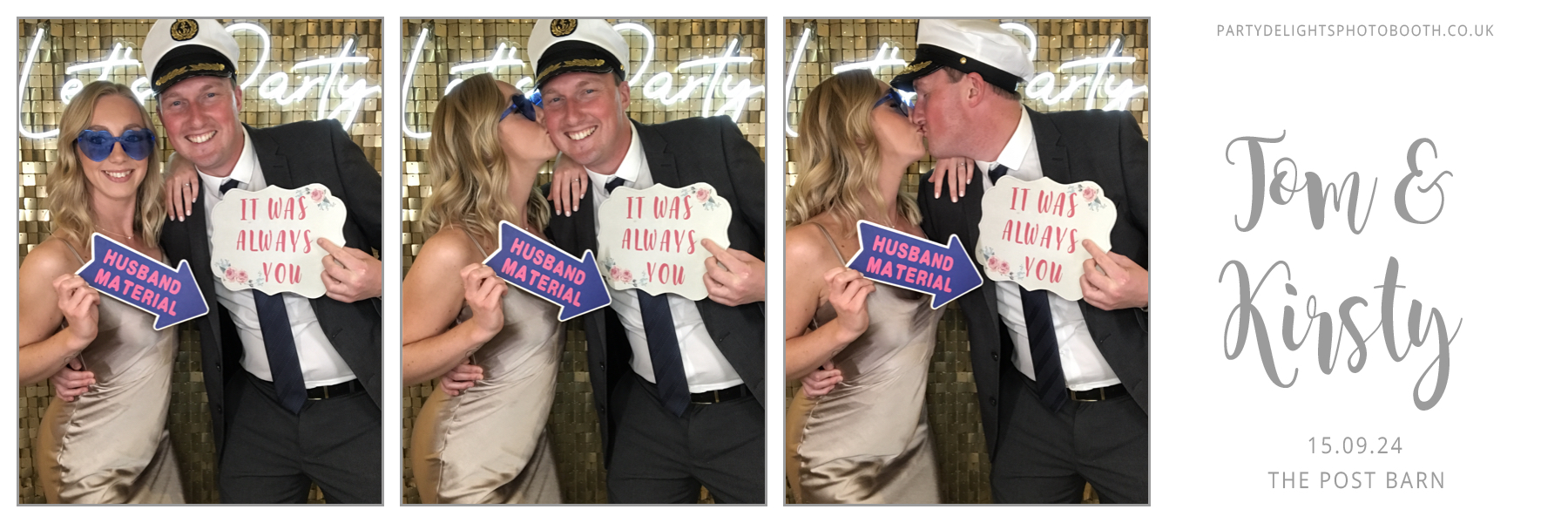 Tom and Kirsty's Wedding | View more photos from the event at gallery.partydelightsphotobooth.co.uk/u/PartyDelightsPhotoBooth/Tom-and-Kirstys-Wedding