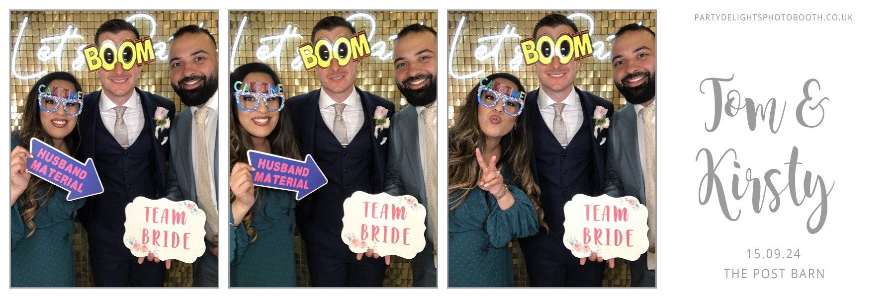 Tom and Kirsty's Wedding | View more photos from the event at gallery.partydelightsphotobooth.co.uk/u/PartyDelightsPhotoBooth/Tom-and-Kirstys-Wedding