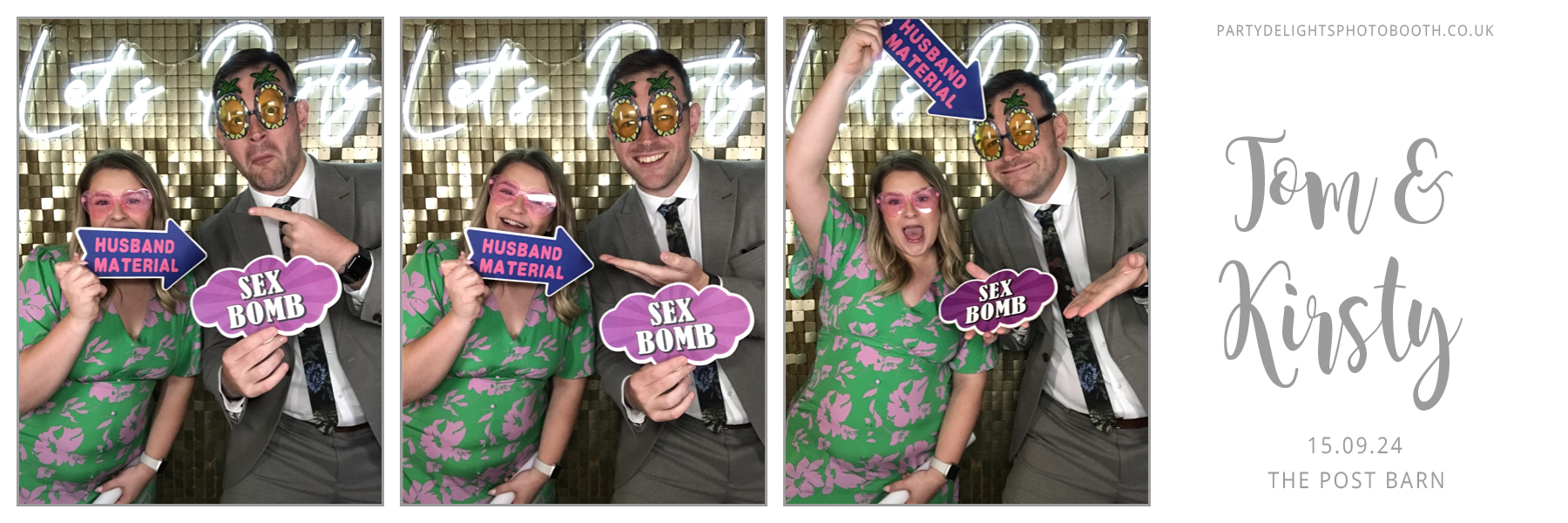 Tom and Kirsty's Wedding | View more photos from the event at gallery.partydelightsphotobooth.co.uk/u/PartyDelightsPhotoBooth/Tom-and-Kirstys-Wedding