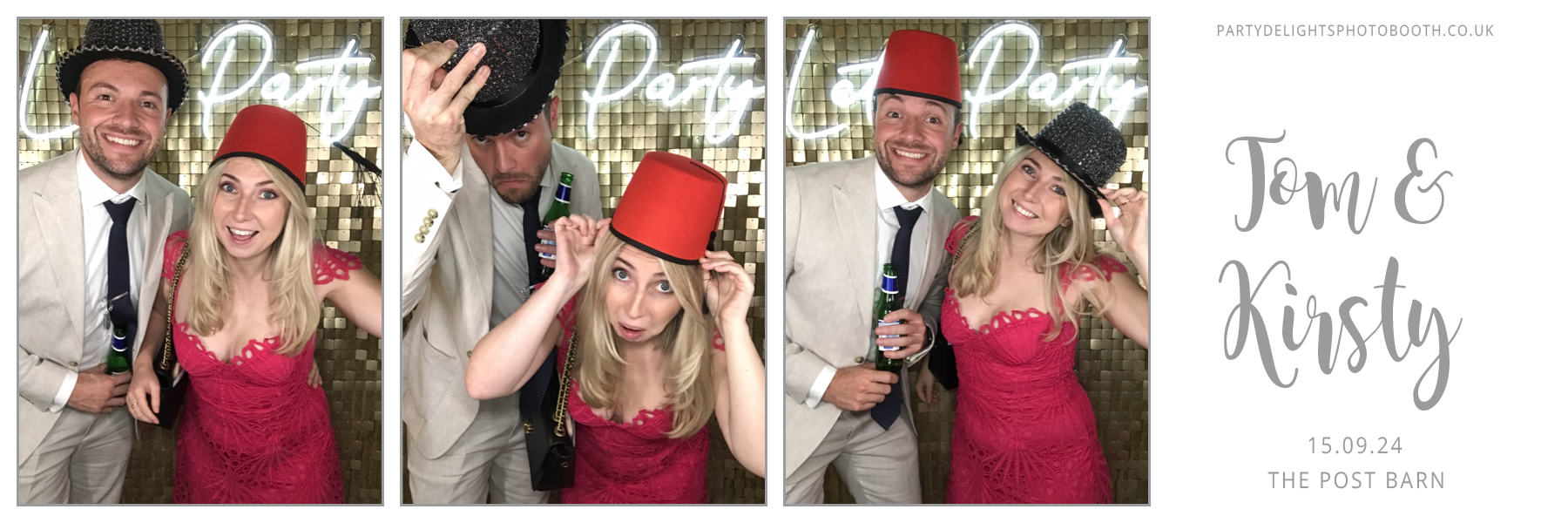 Tom and Kirsty's Wedding | View more photos from the event at gallery.partydelightsphotobooth.co.uk/u/PartyDelightsPhotoBooth/Tom-and-Kirstys-Wedding