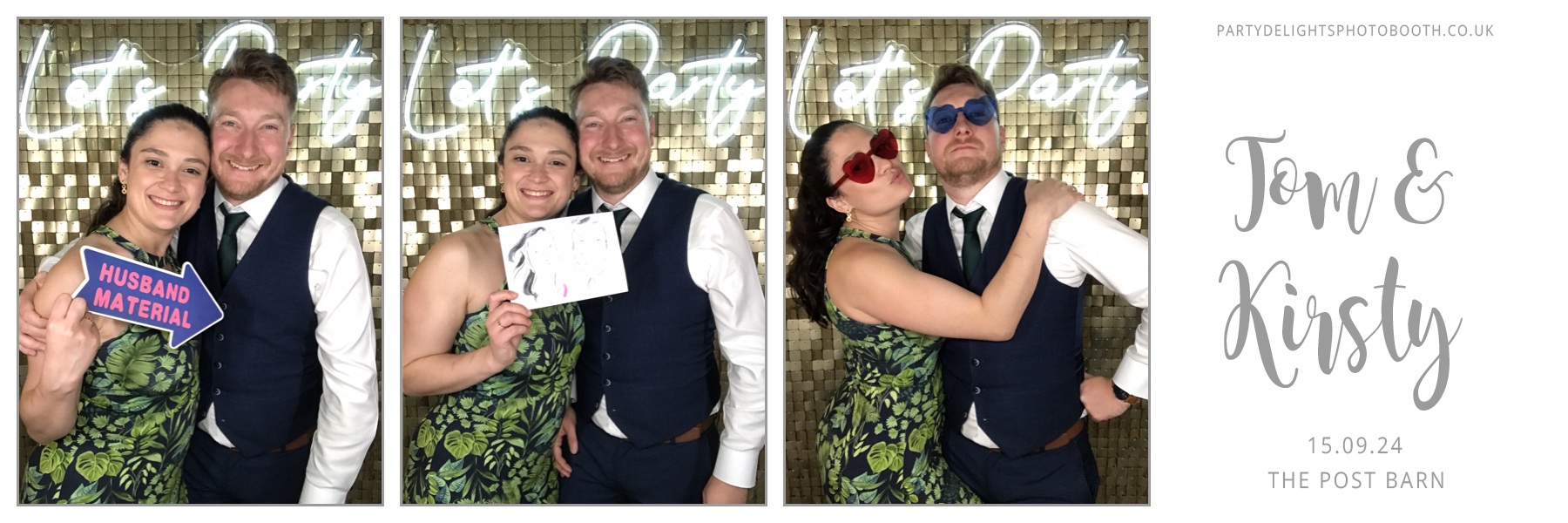 Tom and Kirsty's Wedding | View more photos from the event at gallery.partydelightsphotobooth.co.uk/u/PartyDelightsPhotoBooth/Tom-and-Kirstys-Wedding