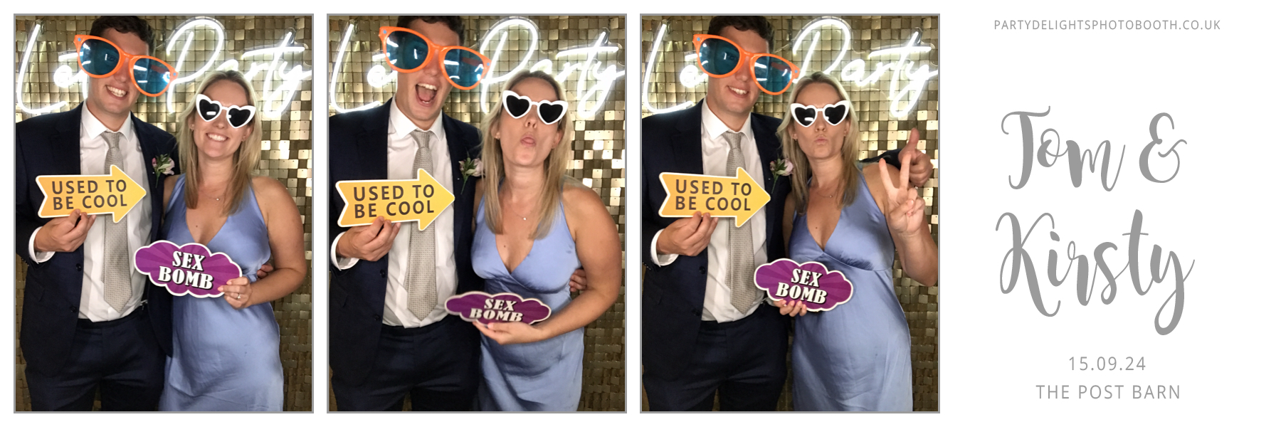 Tom and Kirsty's Wedding | View more photos from the event at gallery.partydelightsphotobooth.co.uk/u/PartyDelightsPhotoBooth/Tom-and-Kirstys-Wedding