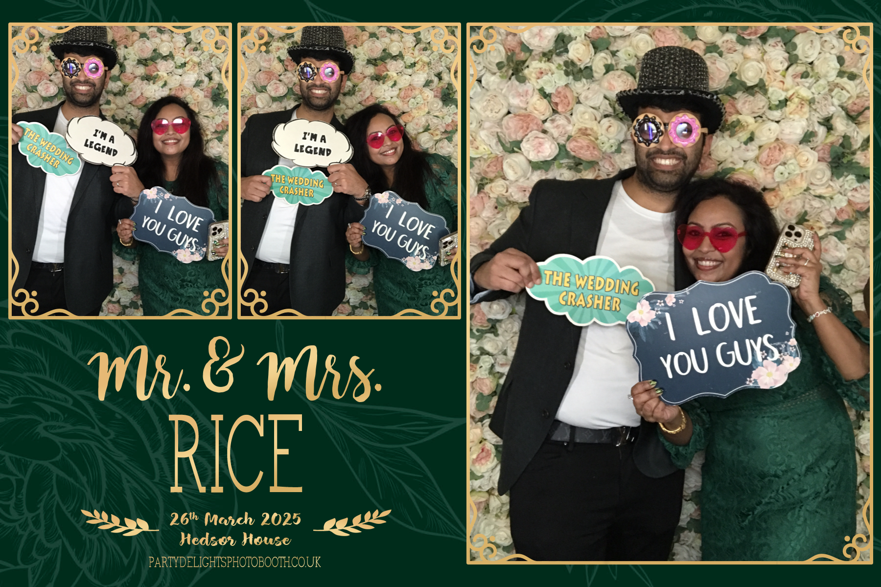 Aleeta and Andrew's Wedding | View more photos from the event at gallery.partydelightsphotobooth.co.uk/u/PartyDelightsPhotoBooth/Aleeta-and-Andrews-Wedding