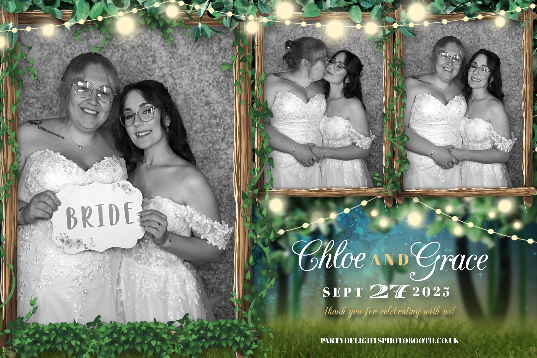 Chloe & Grace’s Wedding | View more photos from the event at gallery.partydelightsphotobooth.co.uk/u/PartyDelightsPhotoBooth/Chloe-Grace’s-Wedding