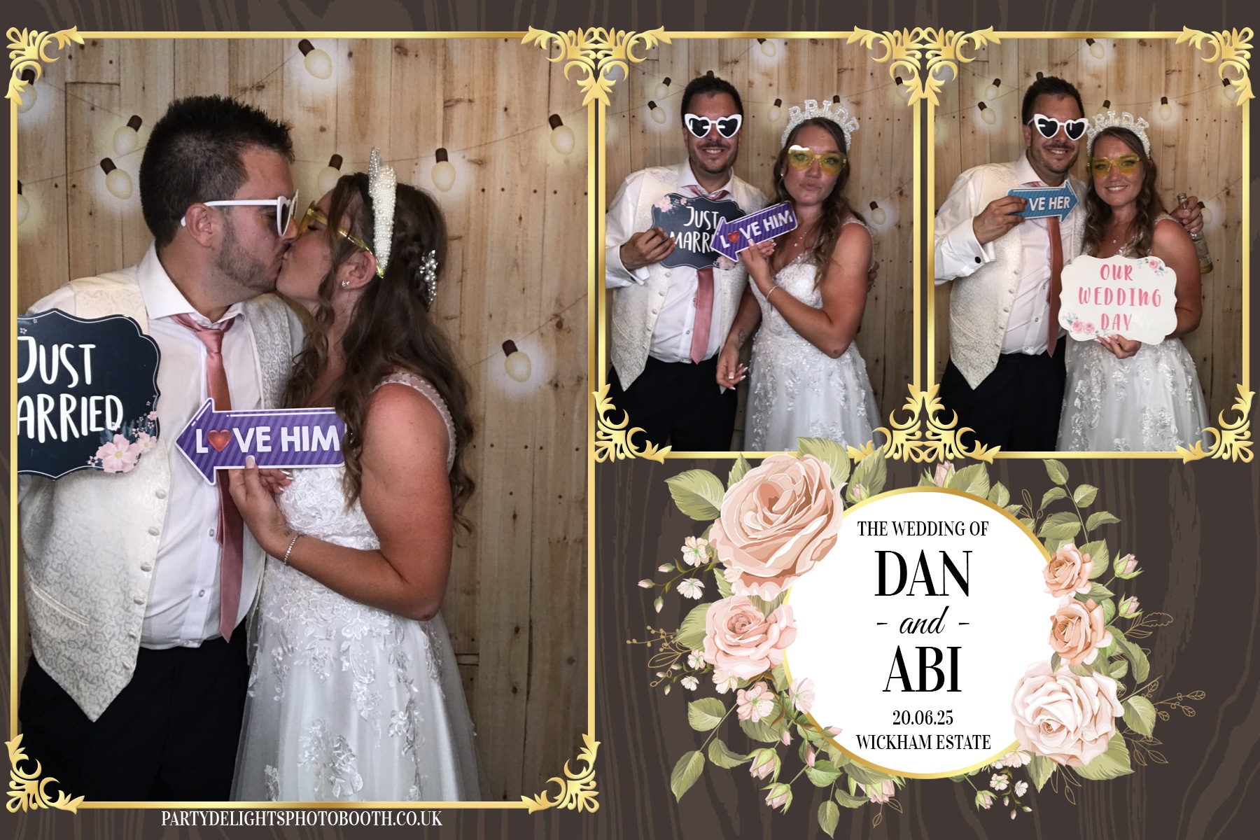 Dan and Abi's Wedding | View more photos from the event at gallery.partydelightsphotobooth.co.uk/u/PartyDelightsPhotoBooth/Dan-and-Abis-Wedding