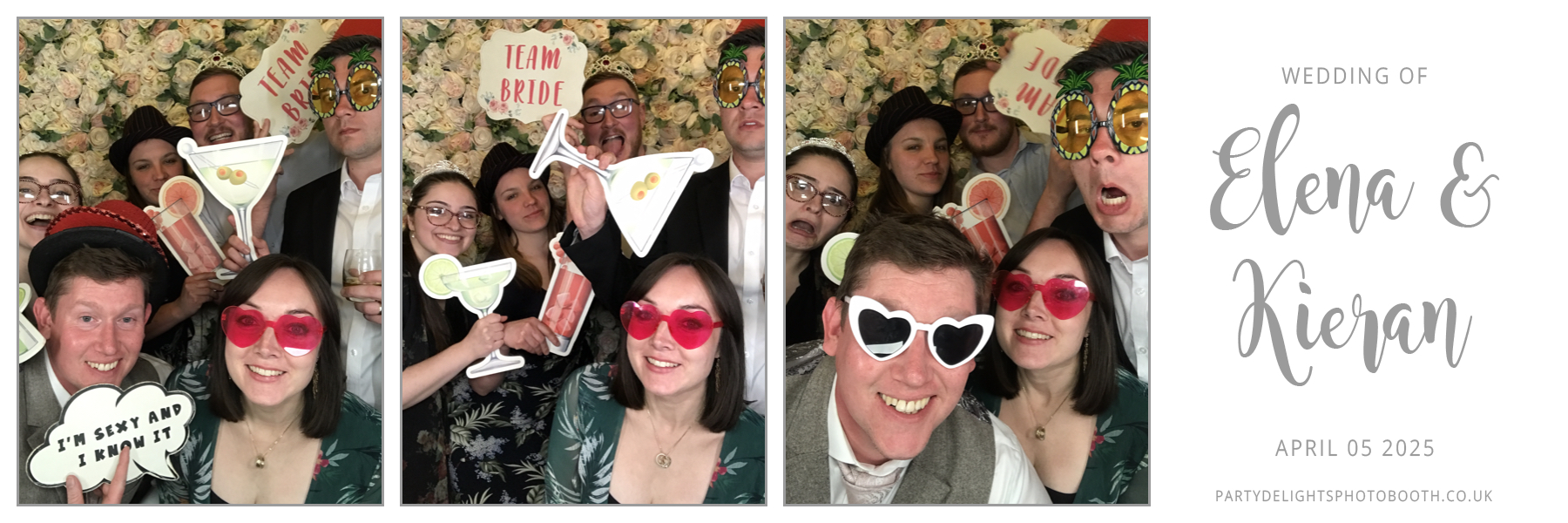 Elena & Kieran's Wedding | View more photos from the event at gallery.partydelightsphotobooth.co.uk/u/PartyDelightsPhotoBooth/Elena-Kierans-Wedding