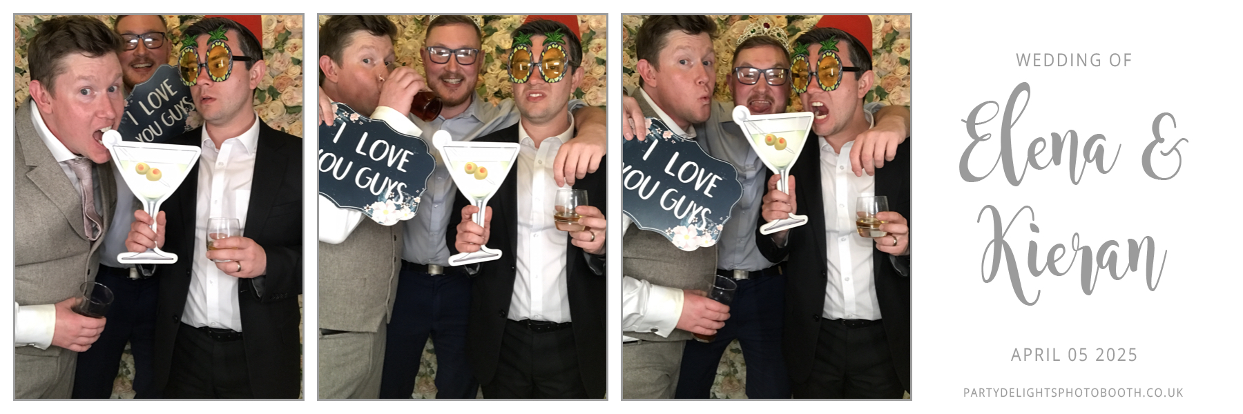 Elena & Kieran's Wedding | View more photos from the event at gallery.partydelightsphotobooth.co.uk/u/PartyDelightsPhotoBooth/Elena-Kierans-Wedding